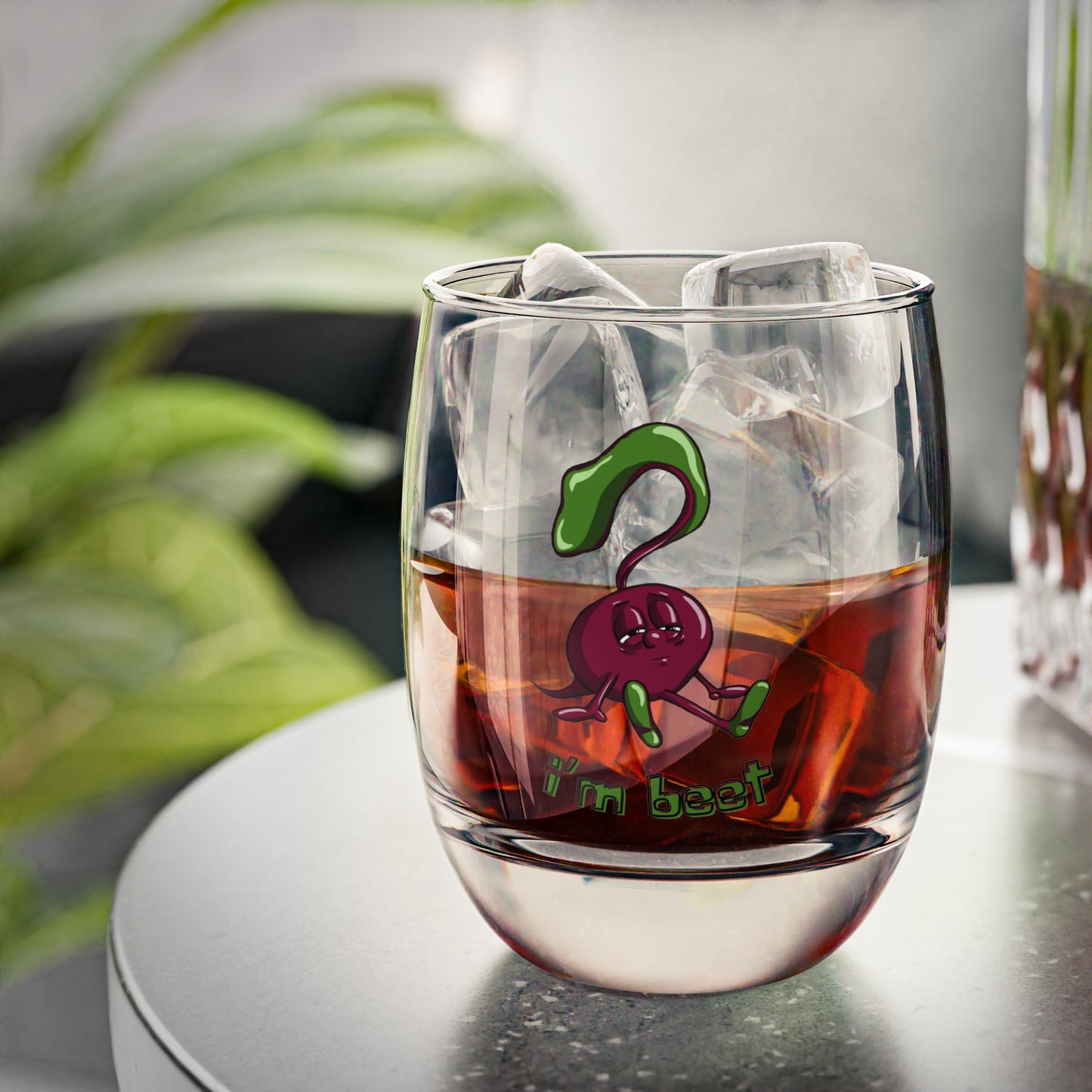I'm Beet Whiskey Glass