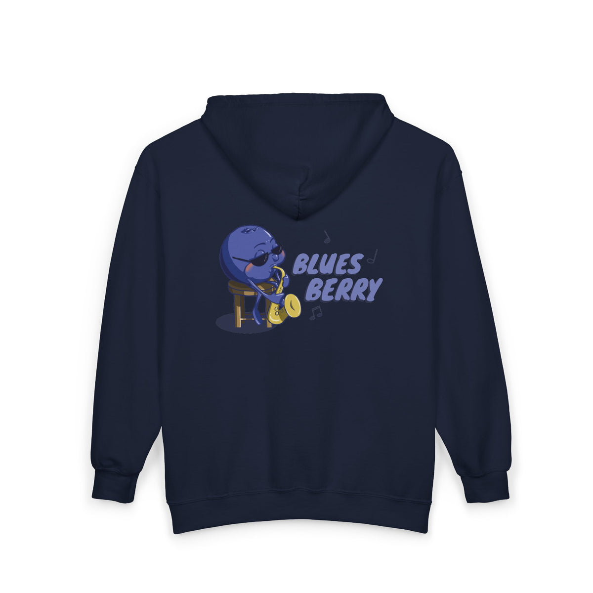"Blues Berry" Unisex Heavy Blend™ Full Zip Hooded Sweatshirt