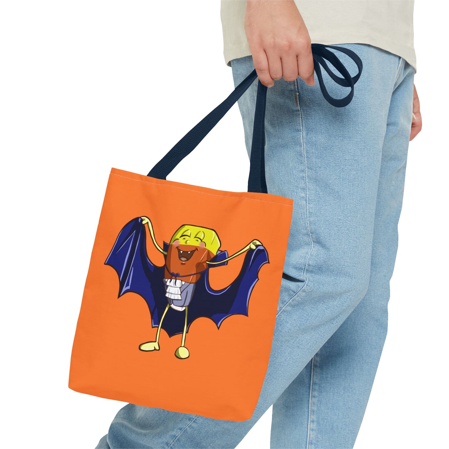 "Candy Corn Dracula" Tote Bag