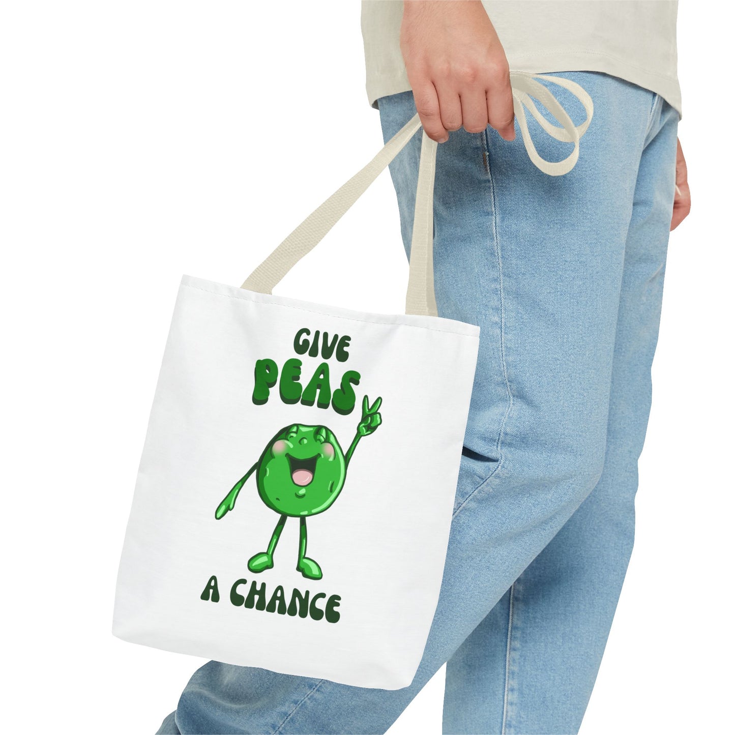 "Give Peas a Chance" Tote Bag