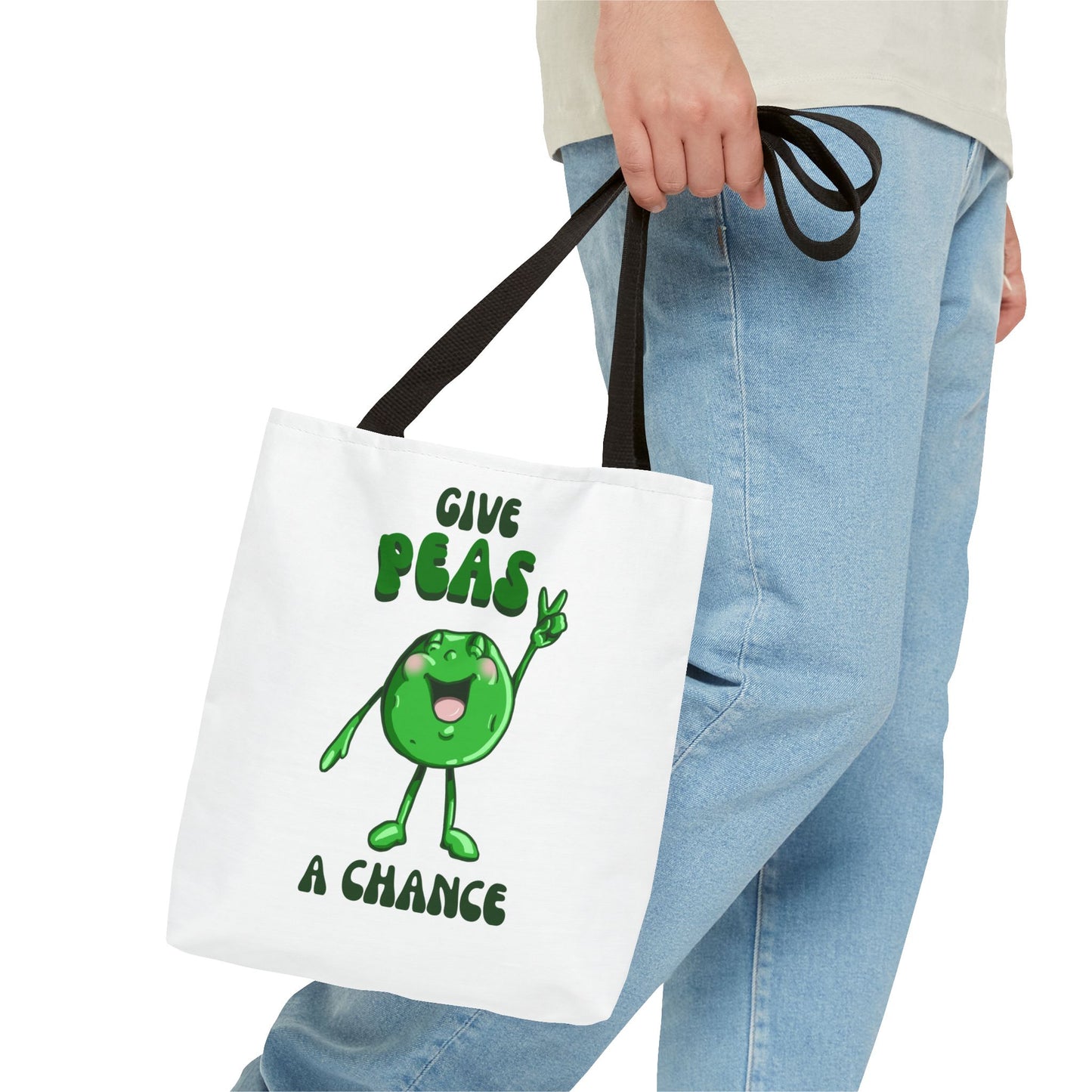 "Give Peas a Chance" Tote Bag