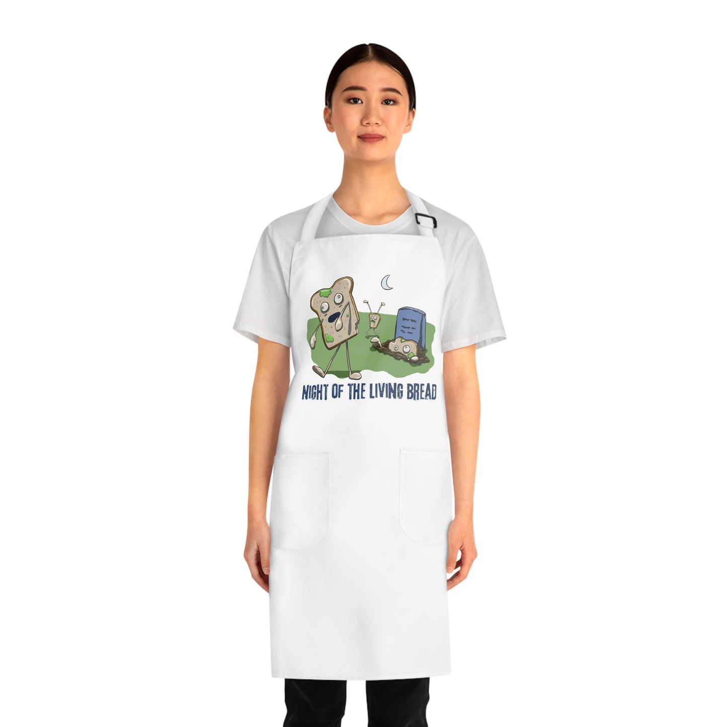 "Night of the Living Bread" Apron with Pockets