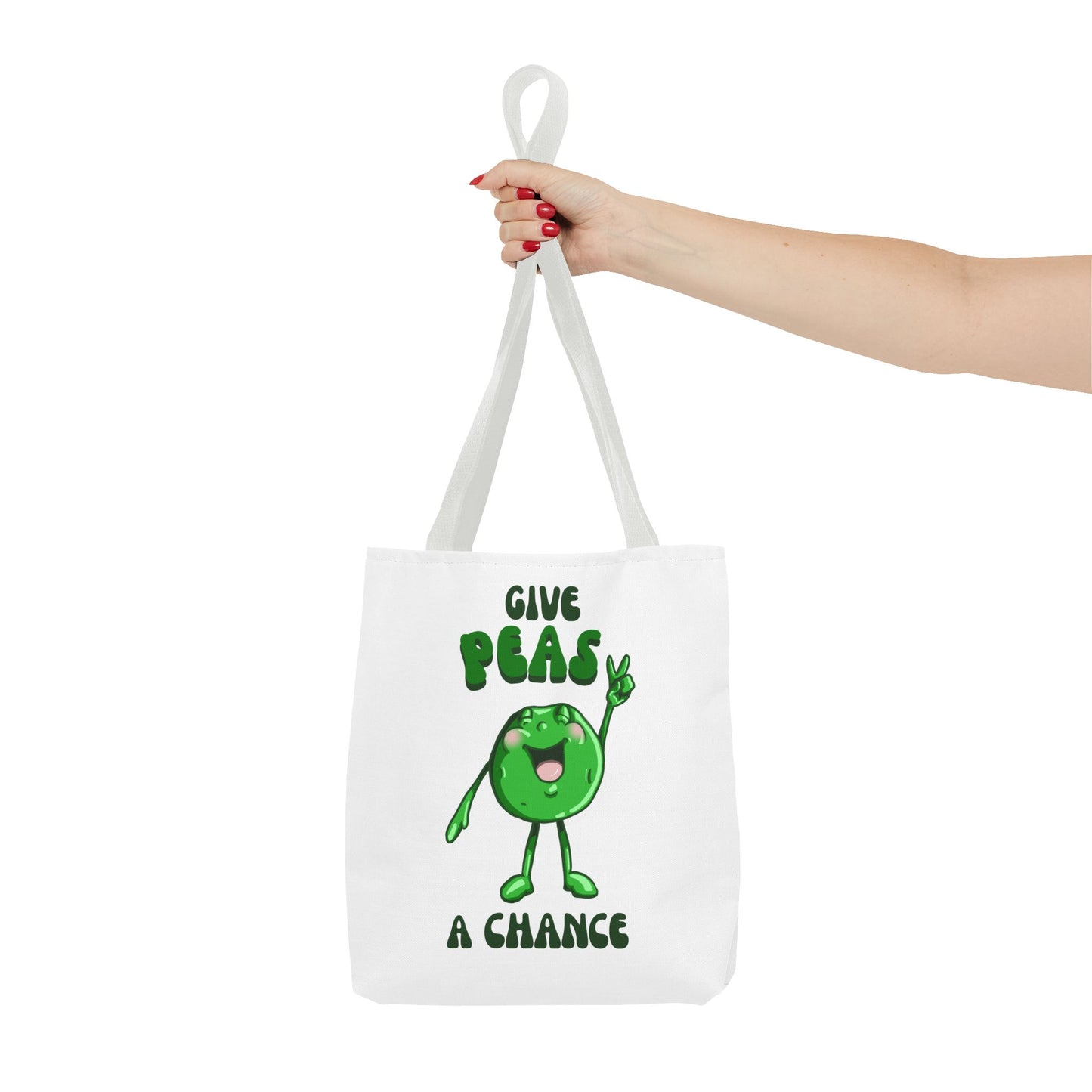 "Give Peas a Chance" Tote Bag