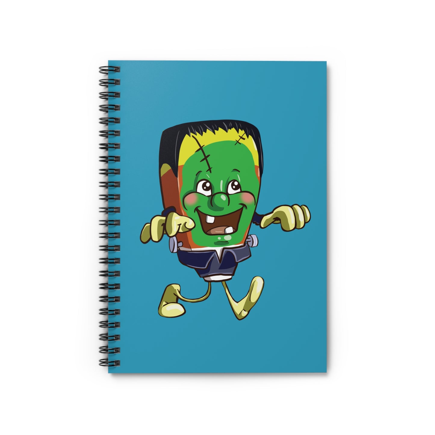 Candy Corn Frankenstein's Monster Spiral Journal