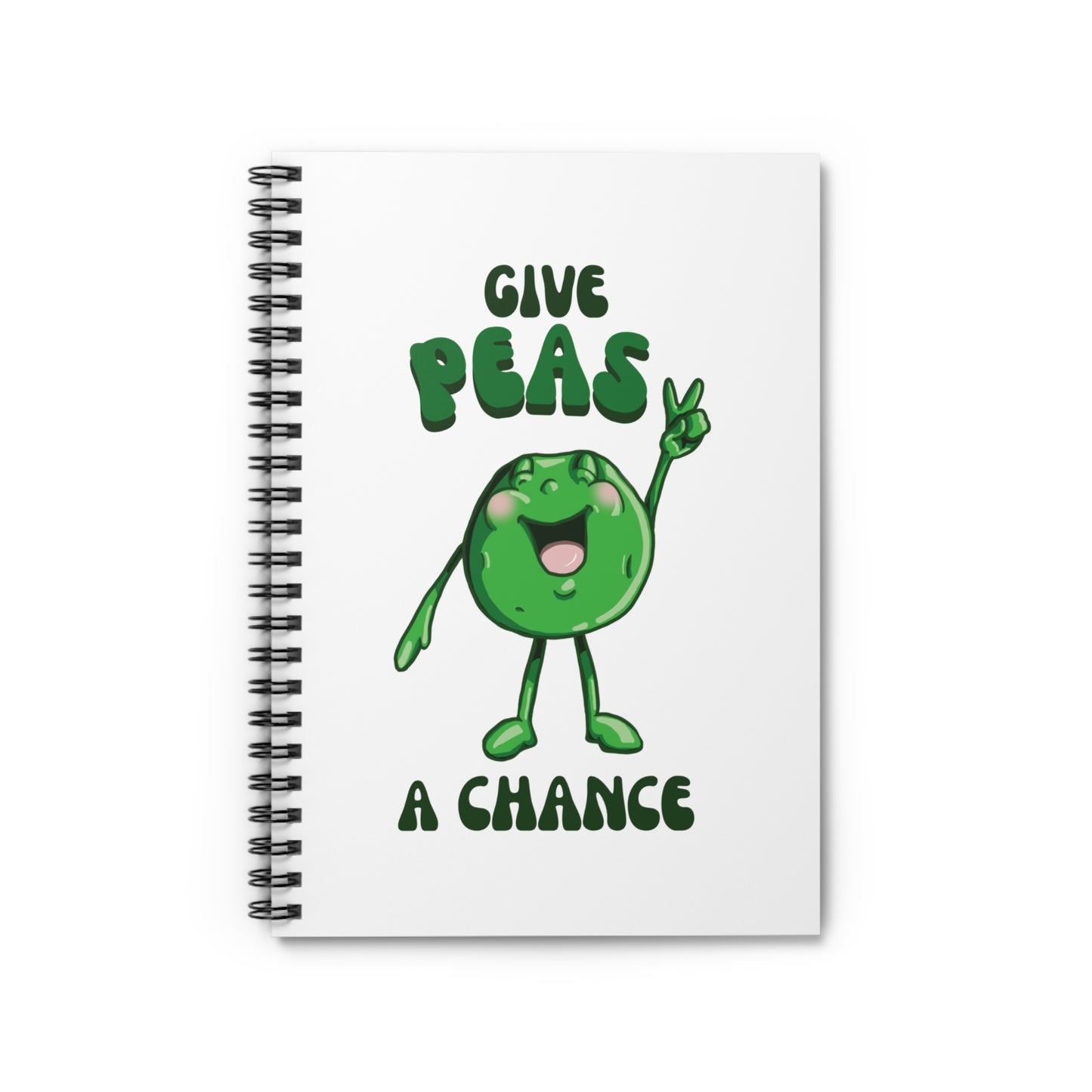 Give Peas a Chance Spiral Journal