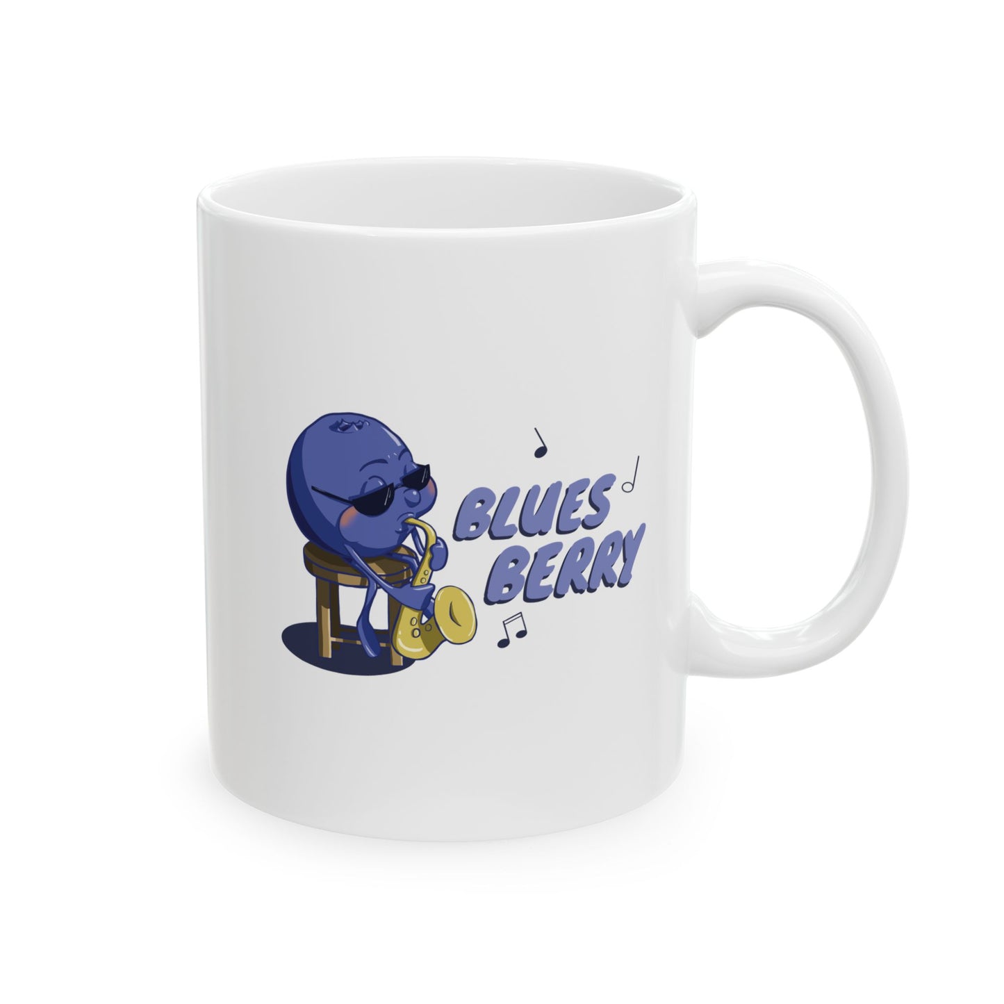 "Blues Berry" Ceramic Mug