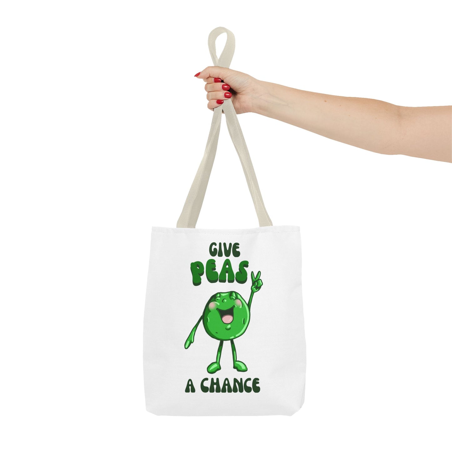"Give Peas a Chance" Tote Bag