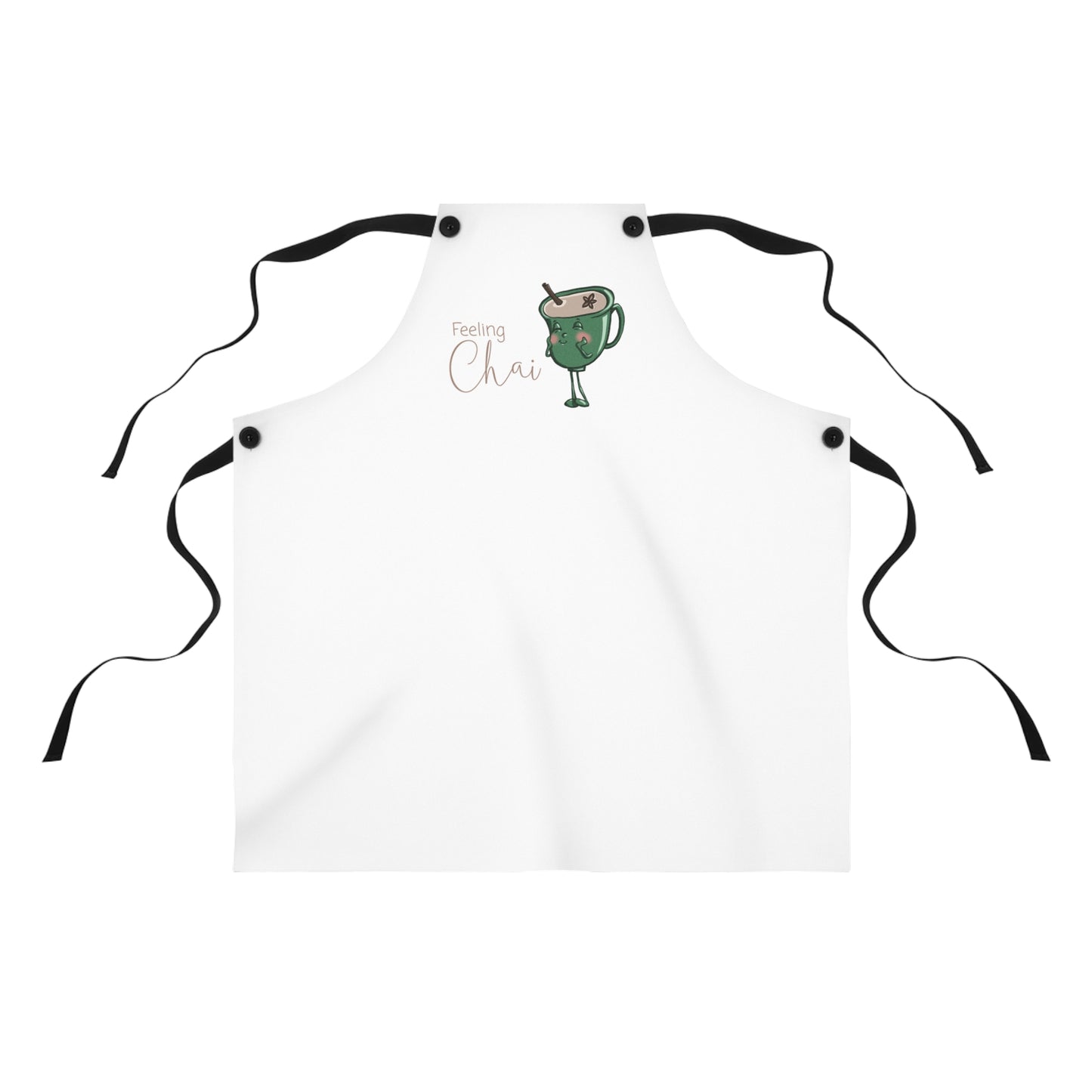 "Feeling Chai" Apron with Contrasting Straps
