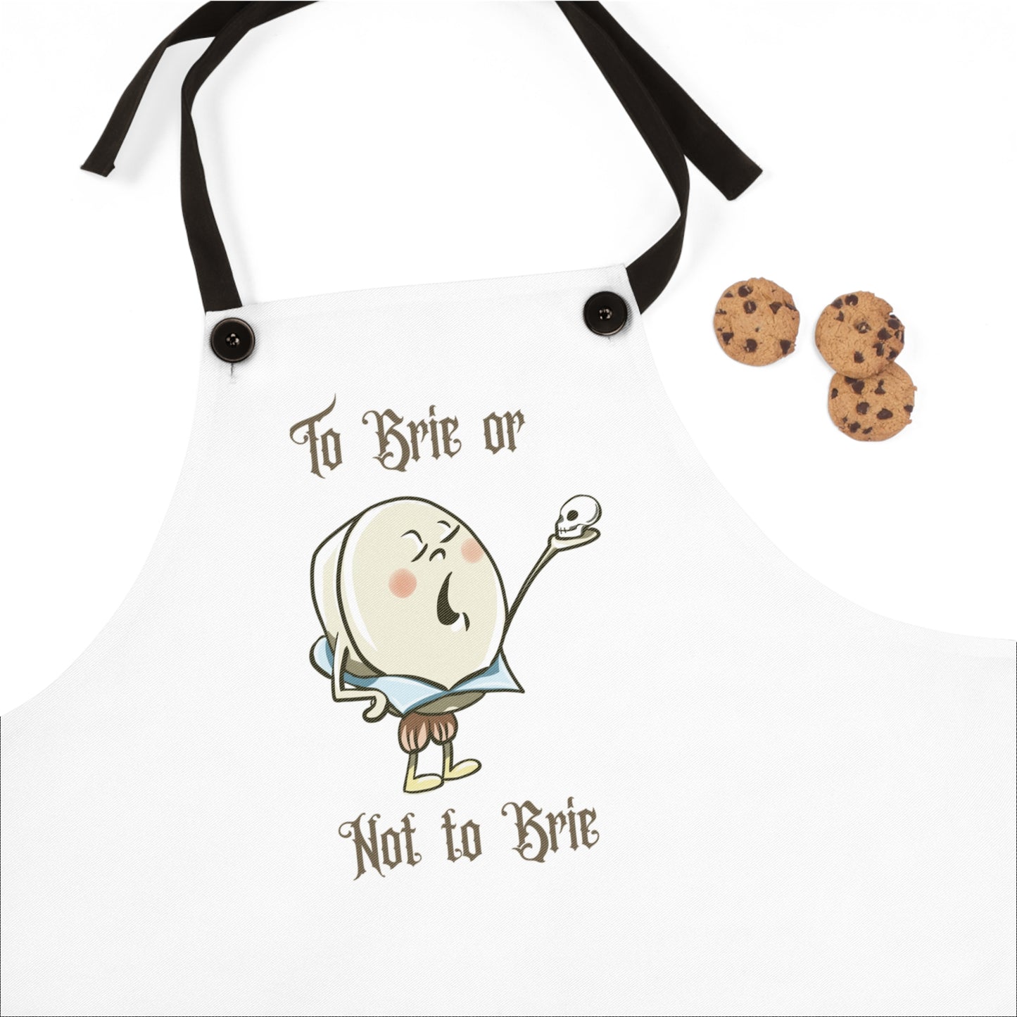 "To Brie or Not to Brie" Apron with Contrasting Straps