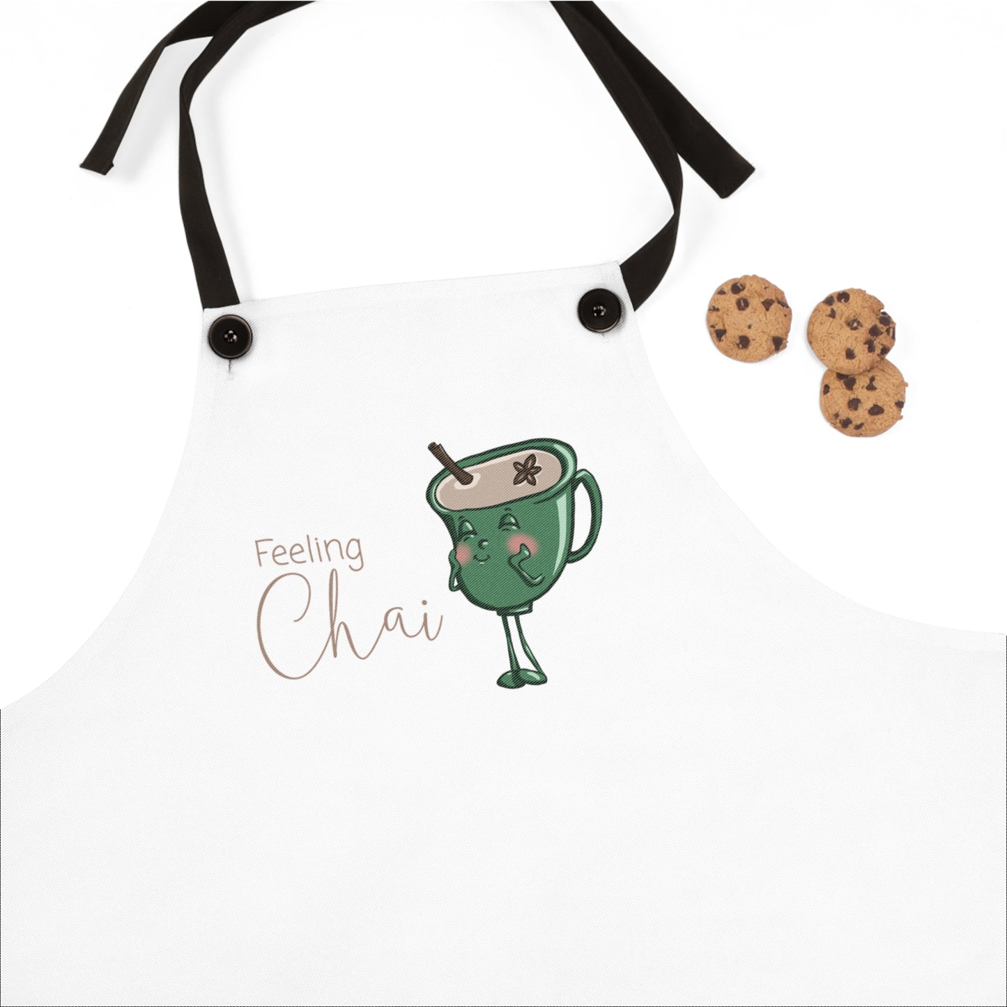 "Feeling Chai" Apron with Contrasting Straps