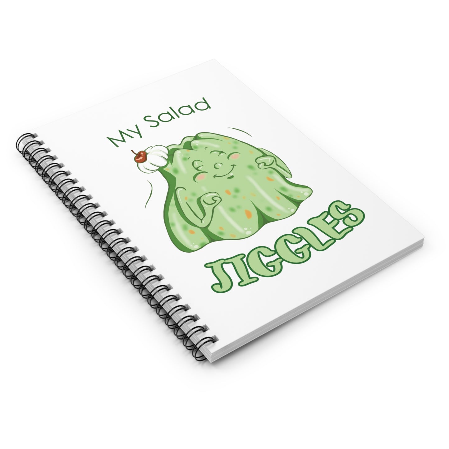 "My Salad Jiggles" Spiral Journal