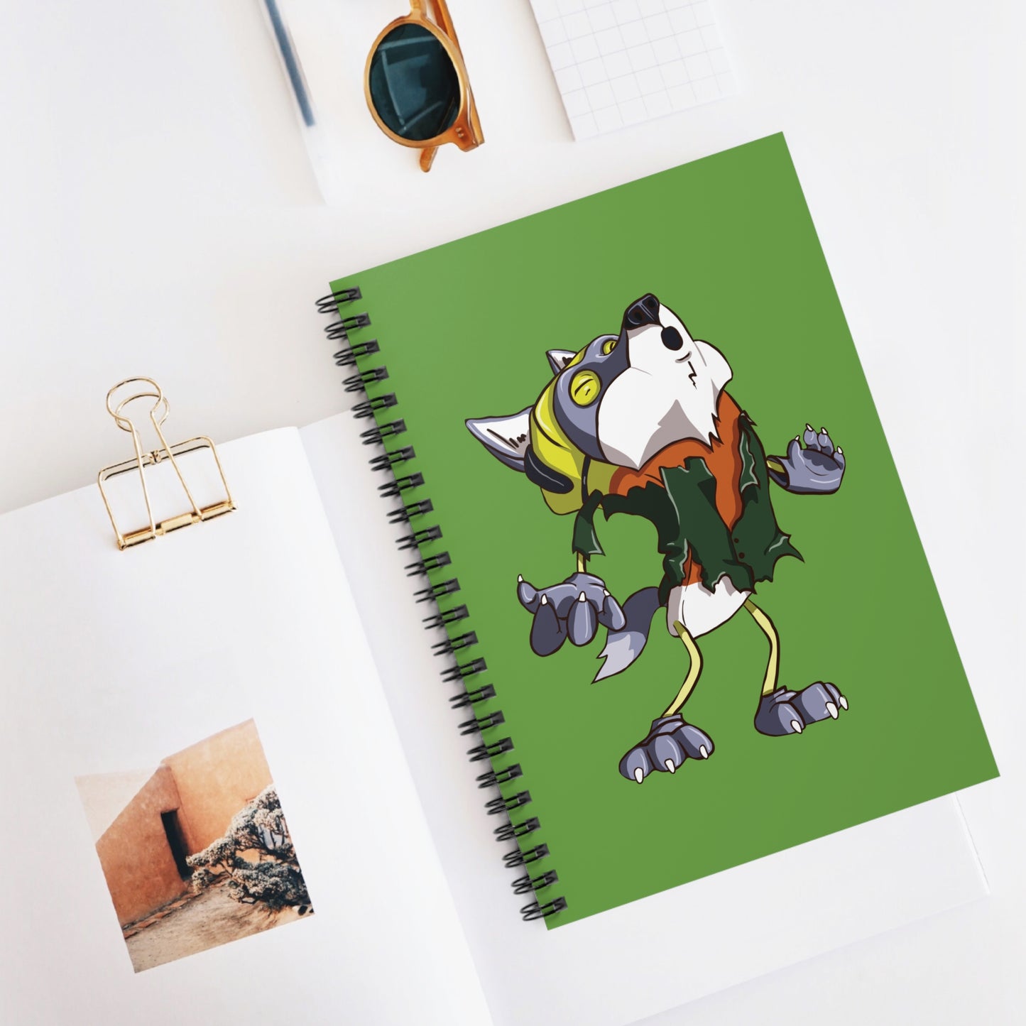Candy Corn Werewolf Spiral Journal