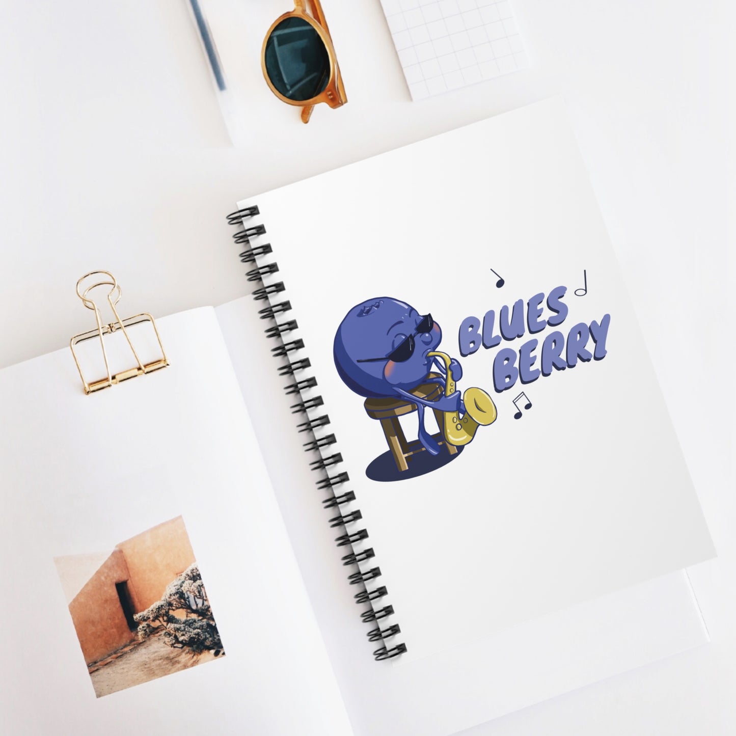 Blues Berry Spiral Journal