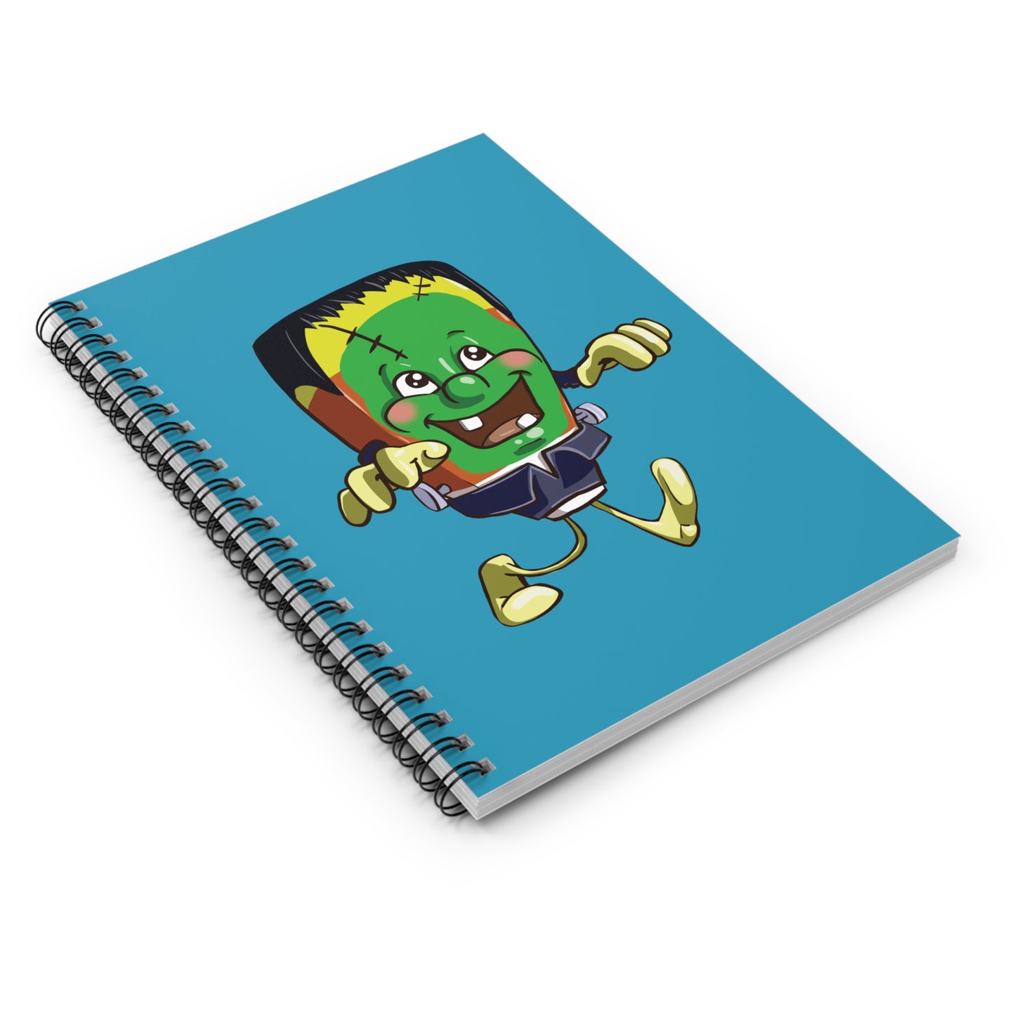 Candy Corn Frankenstein's Monster Spiral Journal