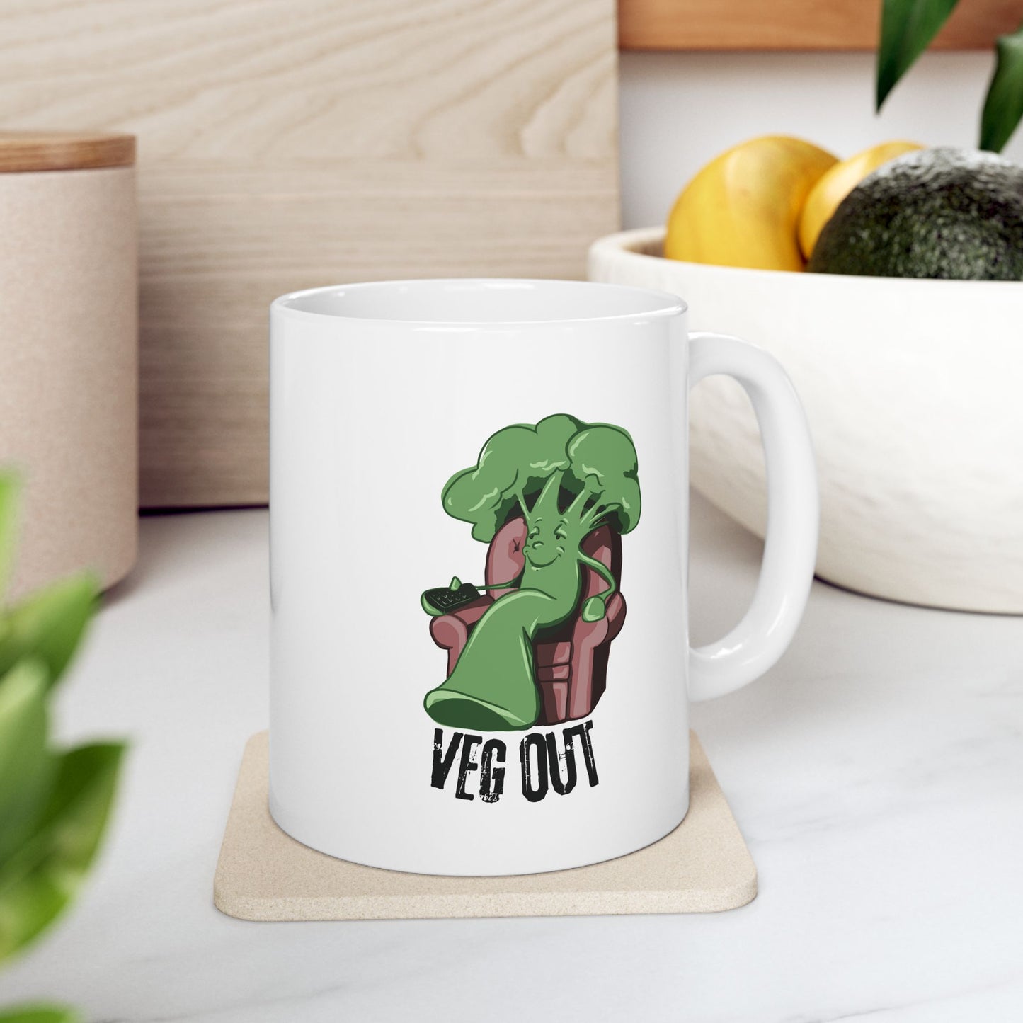 "Veg Out" Ceramic Mug