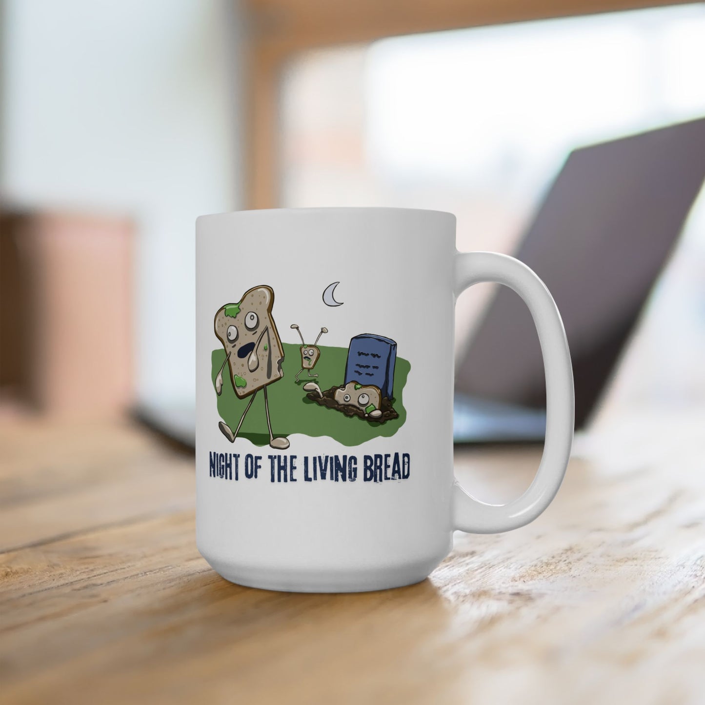 Night of the Living Bread Ceramic Mug