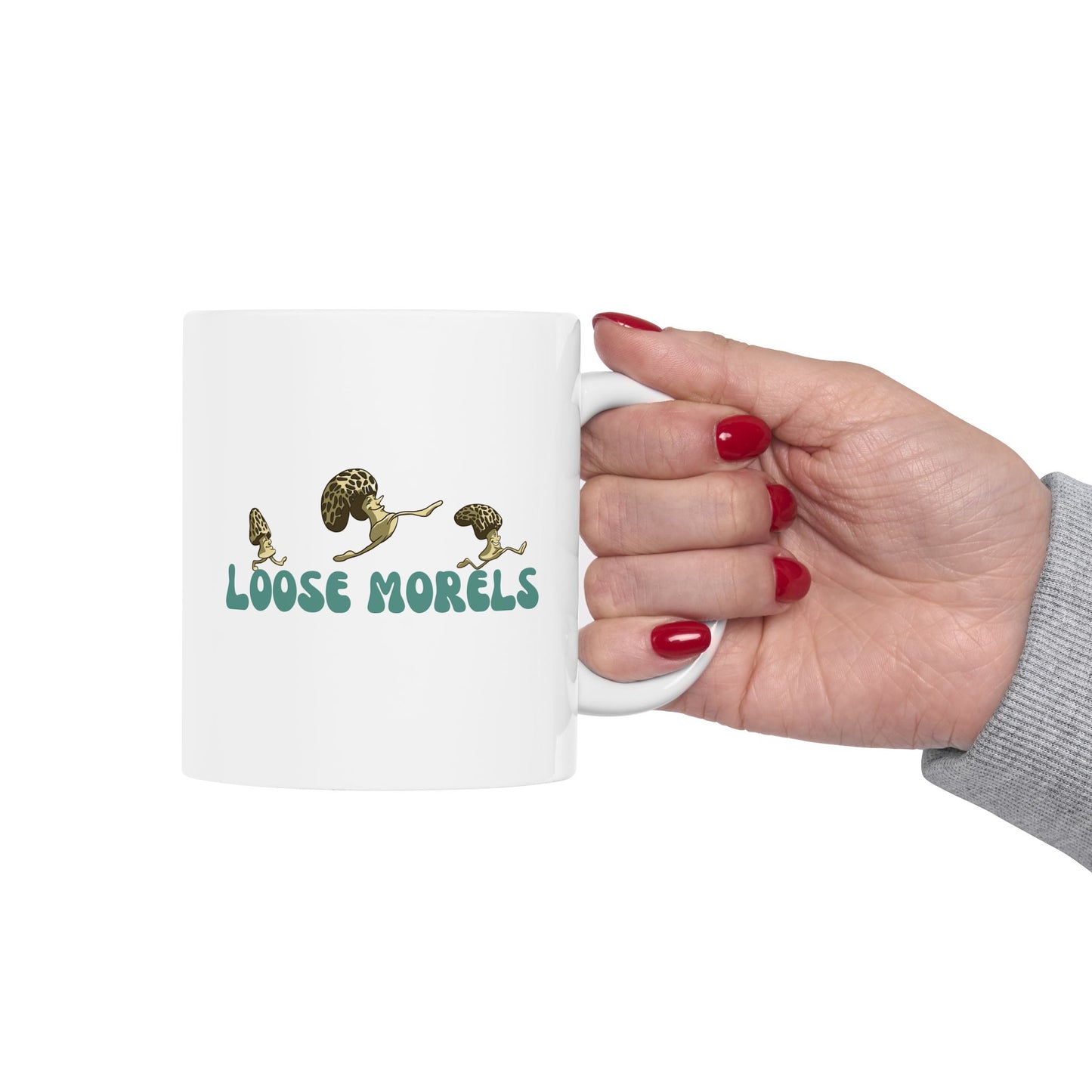 "Loose Morels" Ceramic Mug