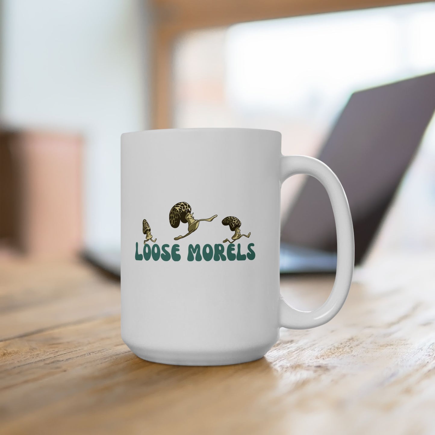 "Loose Morels" Ceramic Mug