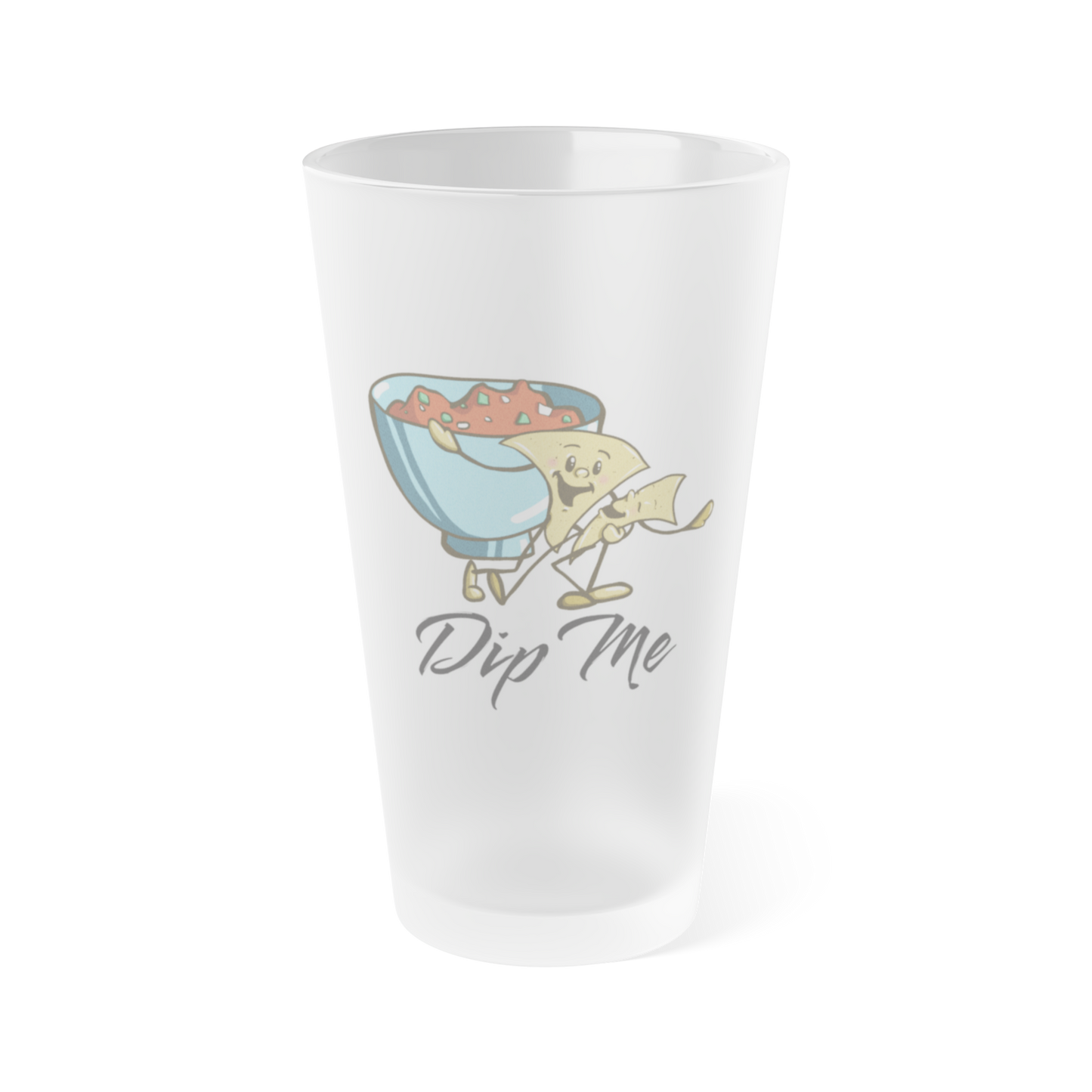 "Dip Me" Frosted Pint Glass