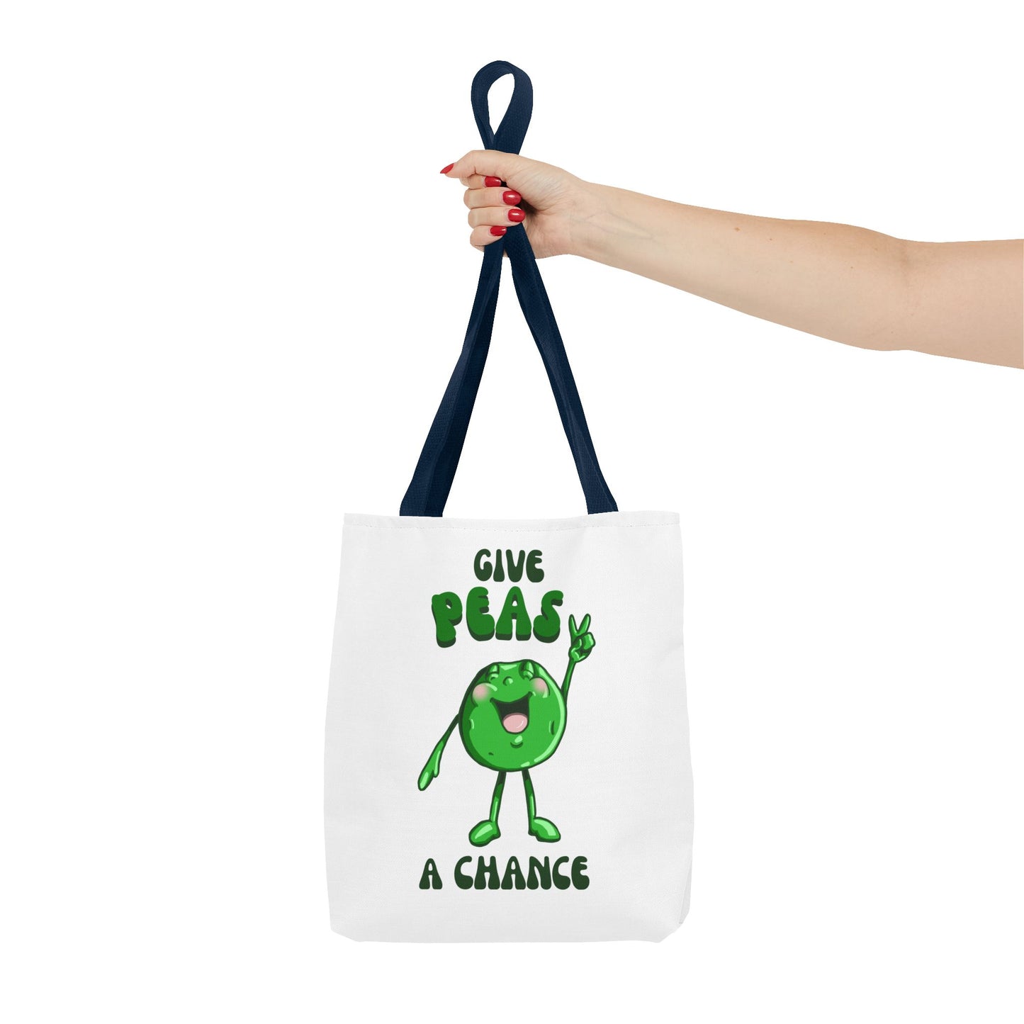 "Give Peas a Chance" Tote Bag