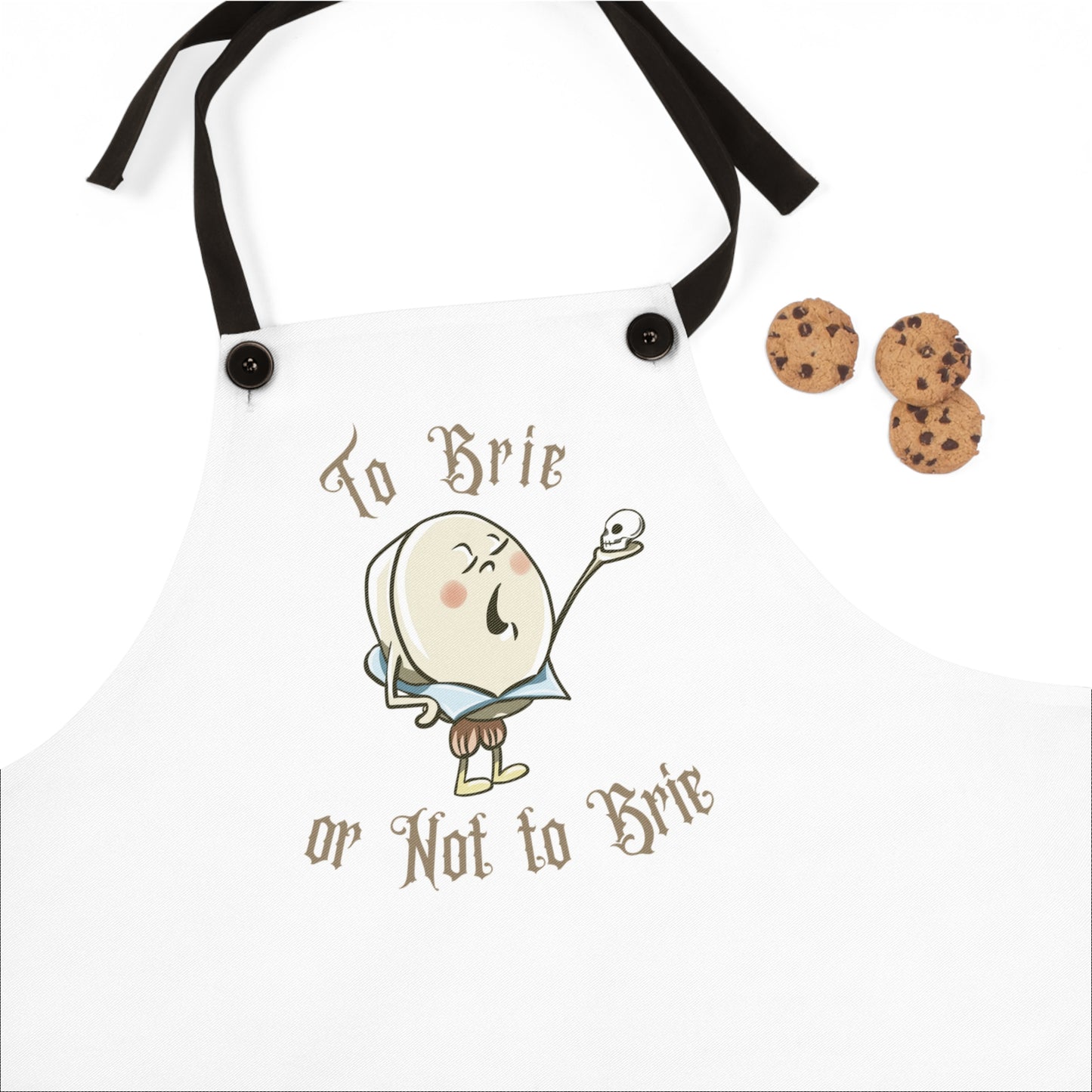 "To Brie or Not to Brie" Apron with Contrasting Straps