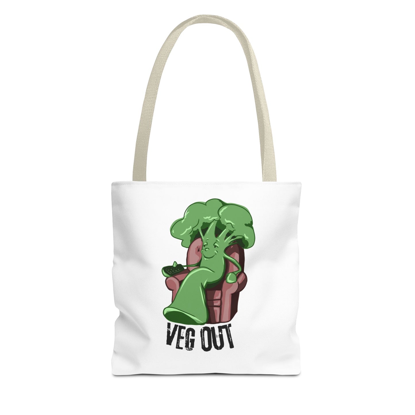 "Veg Out" Tote Bag - Fun Veggie Design for Plant Lovers
