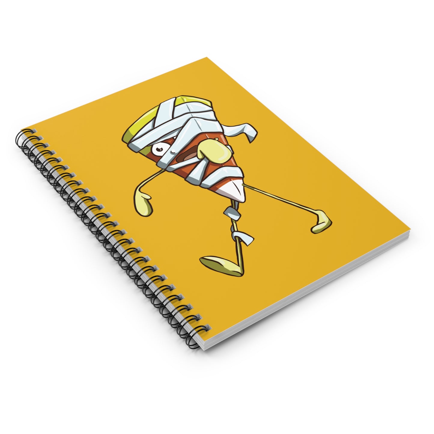 Candy Corn Mummy Spiral Journal