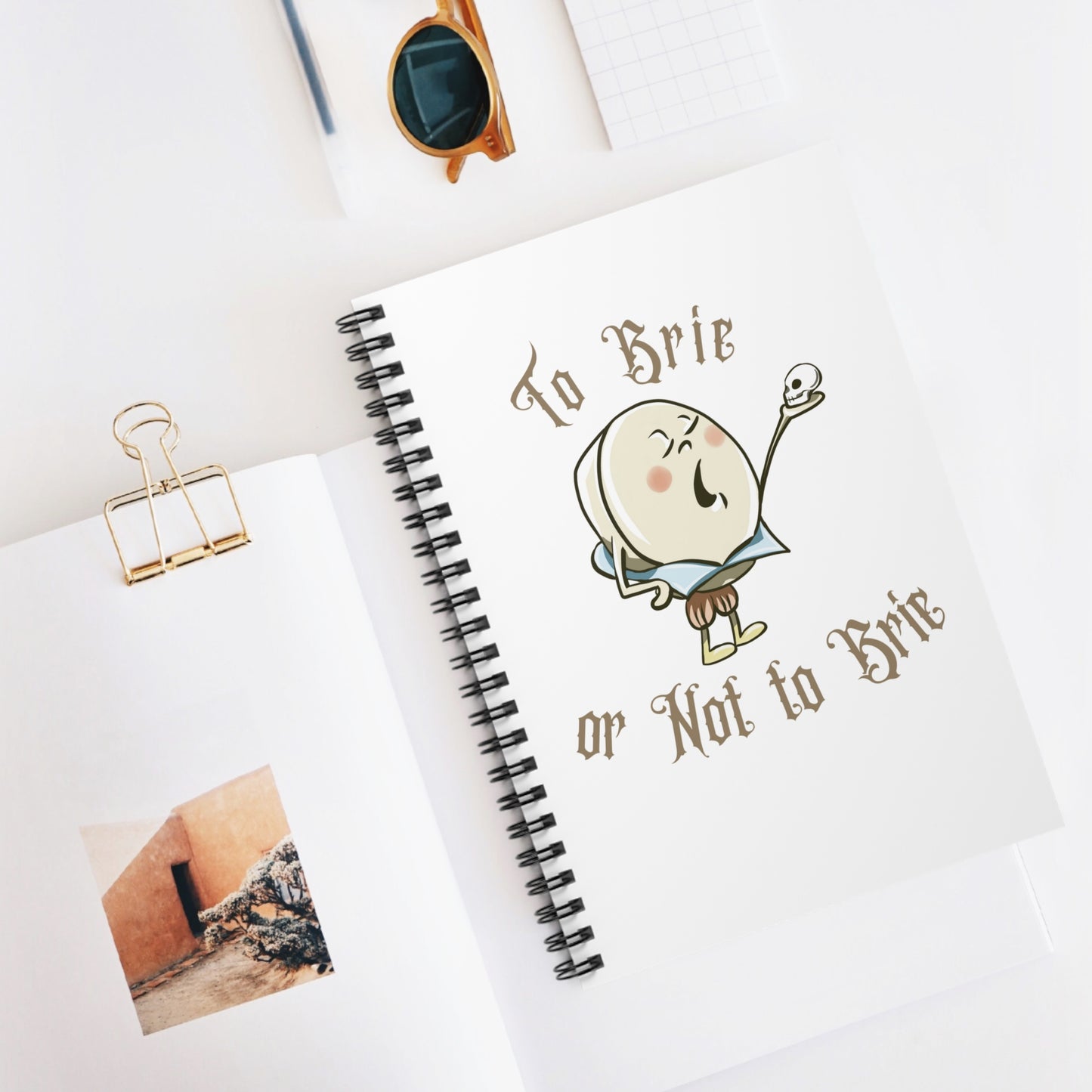 To Brie or Not to Brie Spiral Journal