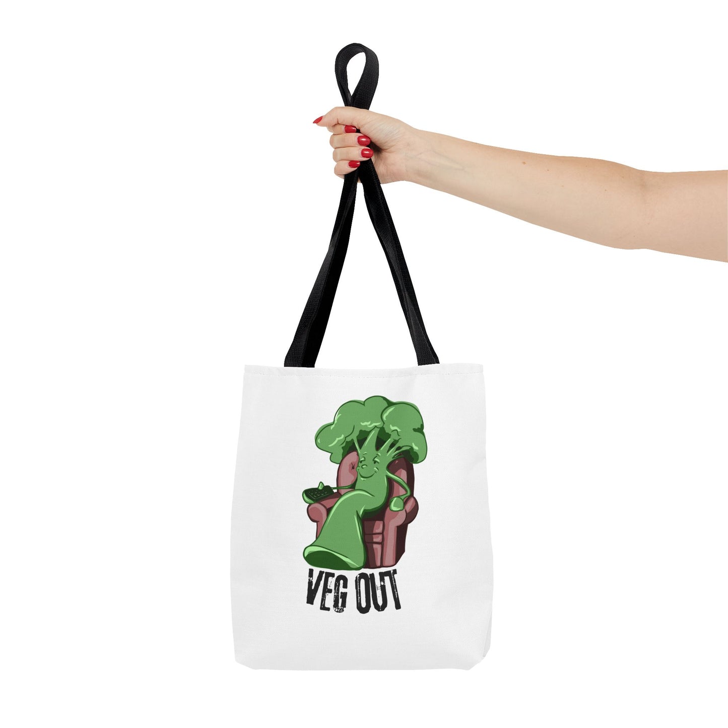 "Veg Out" Tote Bag - Fun Veggie Design for Plant Lovers