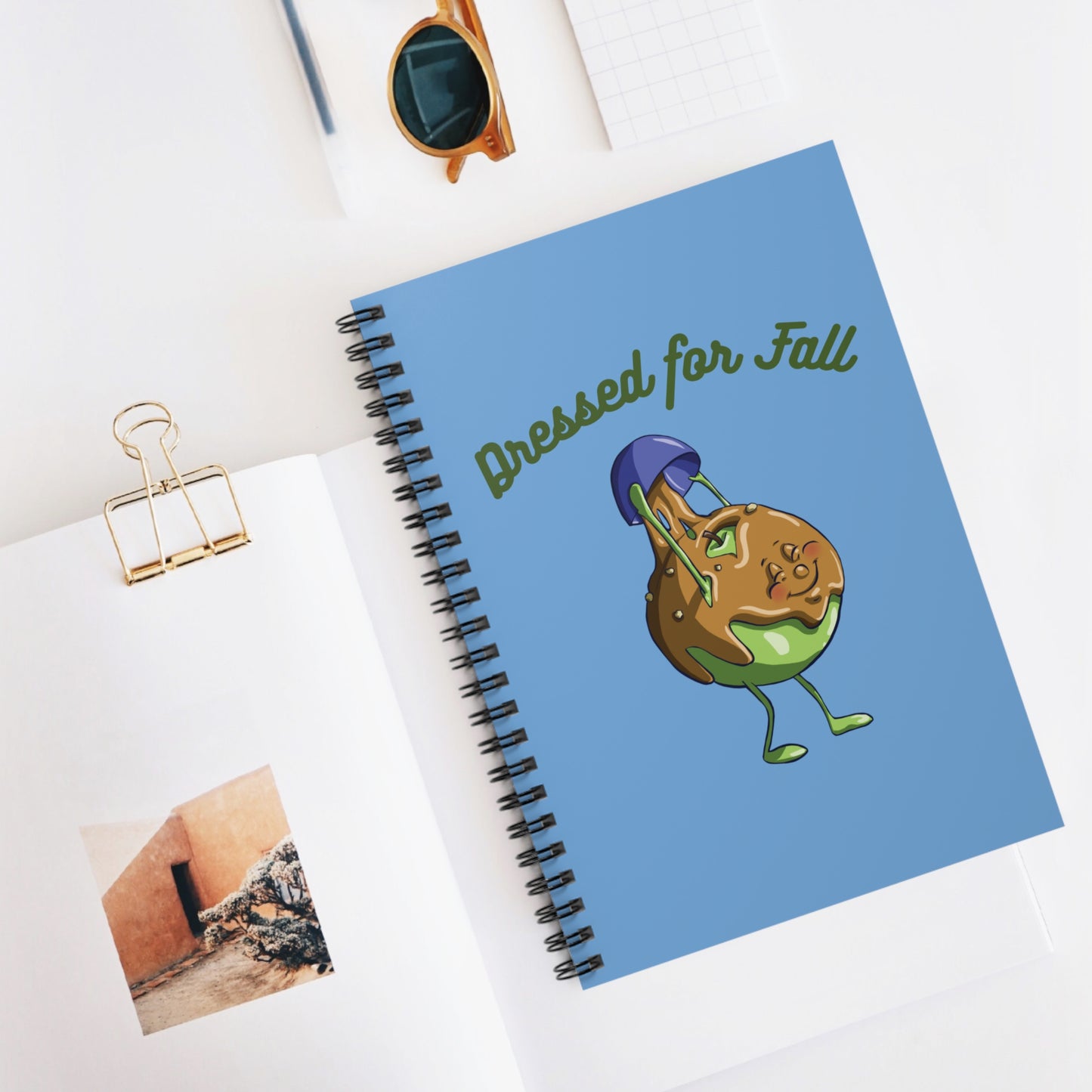 Dressed for Fall Spiral Journal