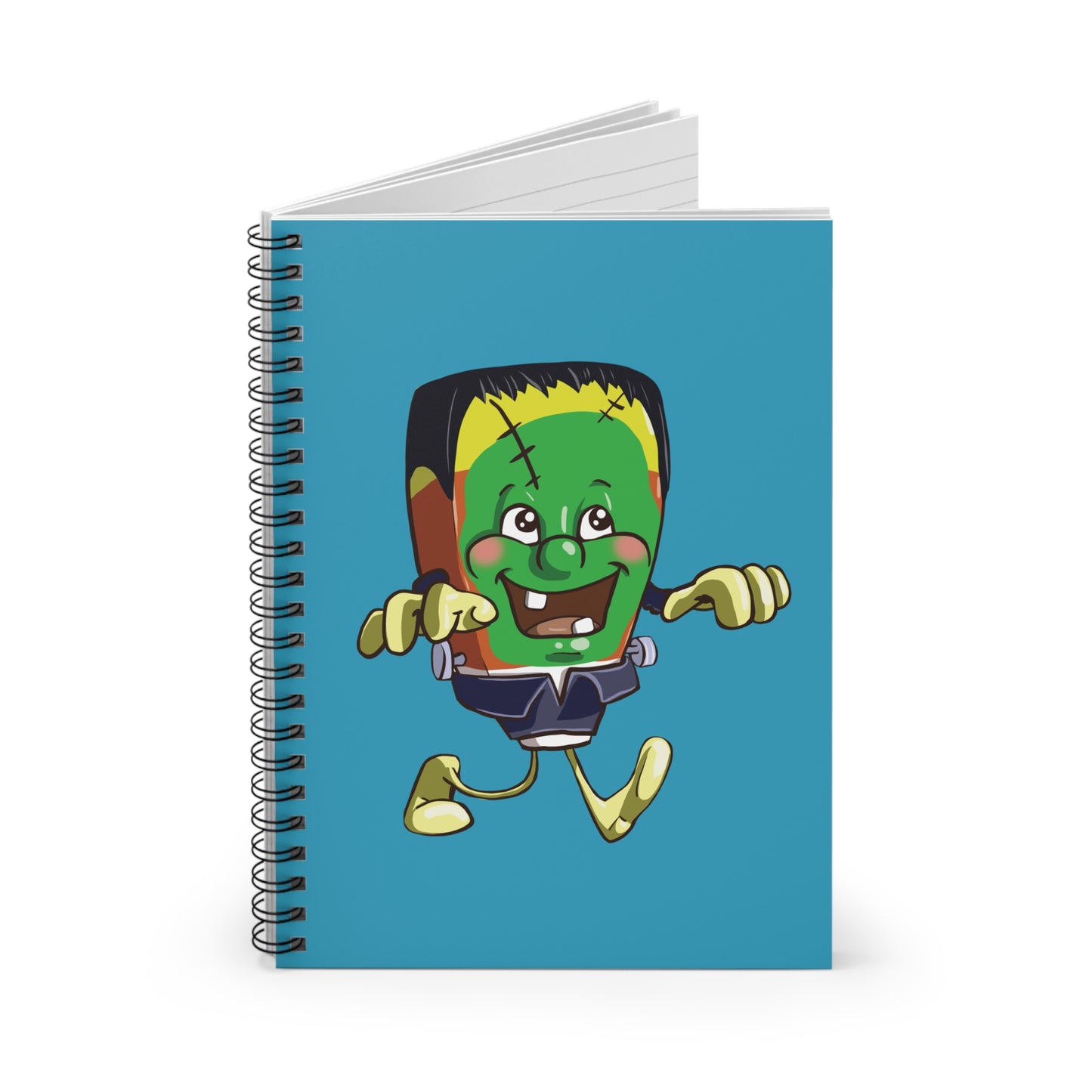 Candy Corn Frankenstein's Monster Spiral Journal