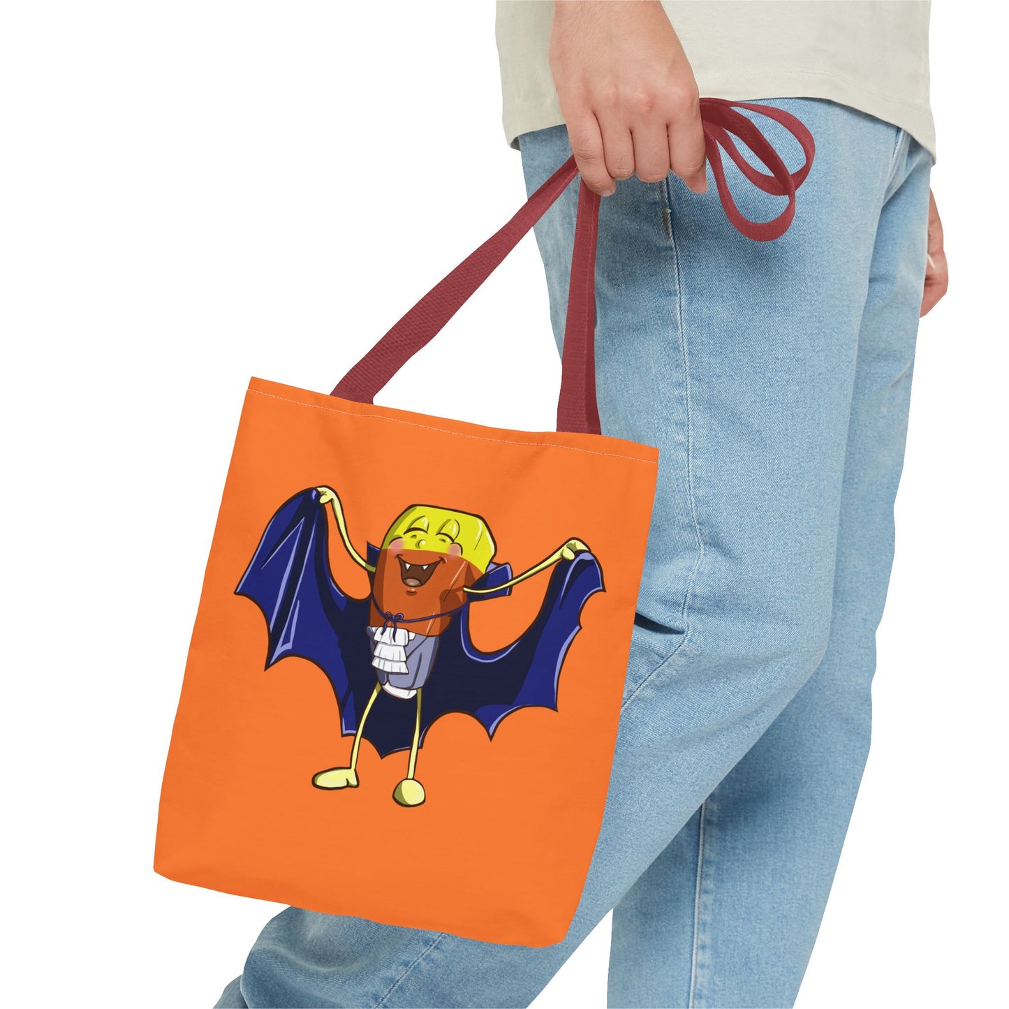 "Candy Corn Dracula" Tote Bag