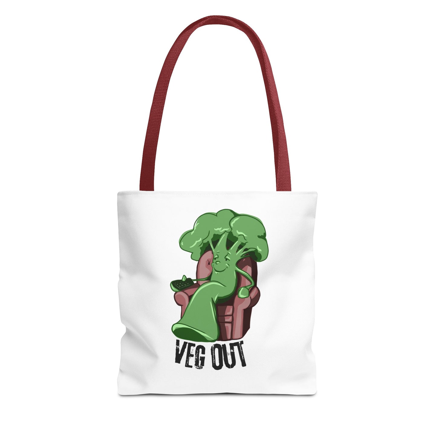 "Veg Out" Tote Bag - Fun Veggie Design for Plant Lovers