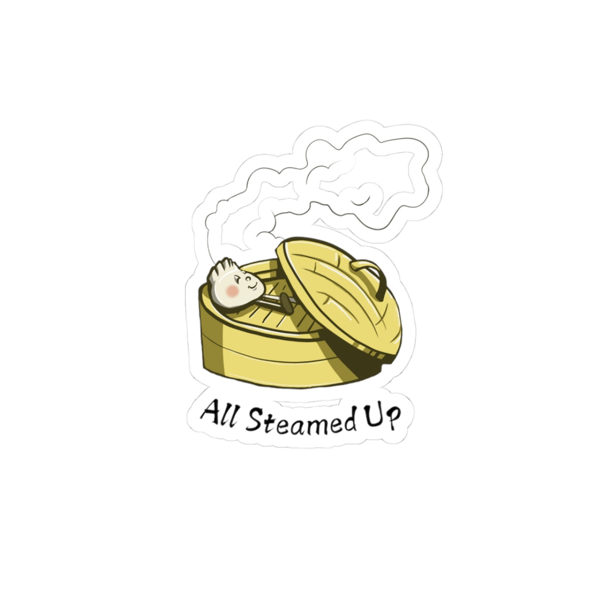 "All Steamed Up" Kiss-Cut Stickers