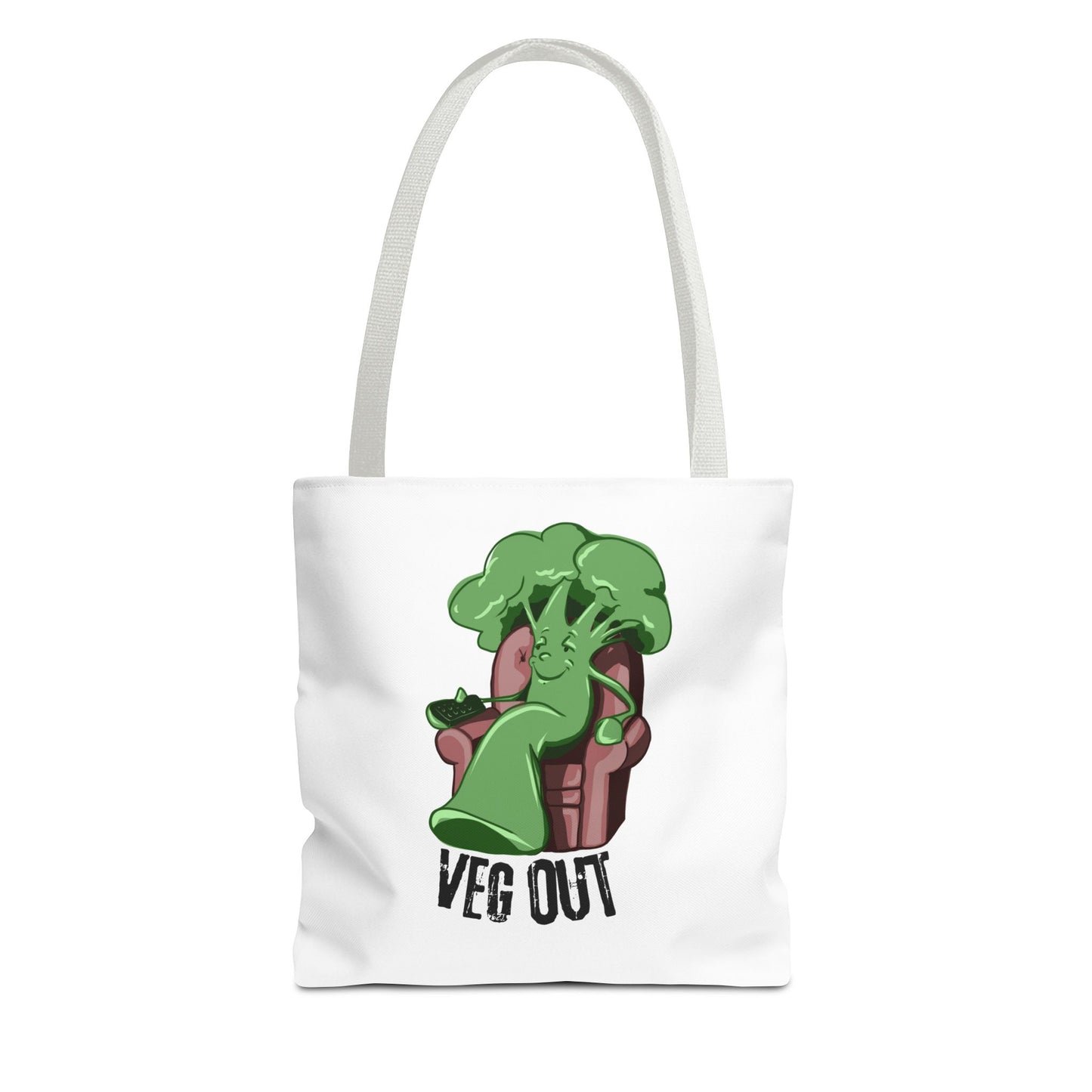"Veg Out" Tote Bag - Fun Veggie Design for Plant Lovers