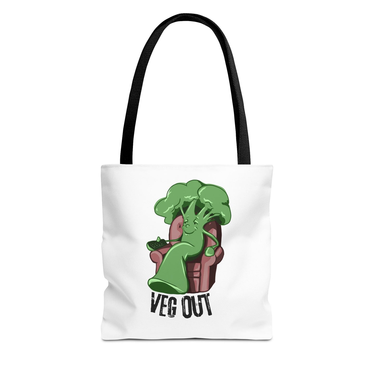 "Veg Out" Tote Bag - Fun Veggie Design for Plant Lovers