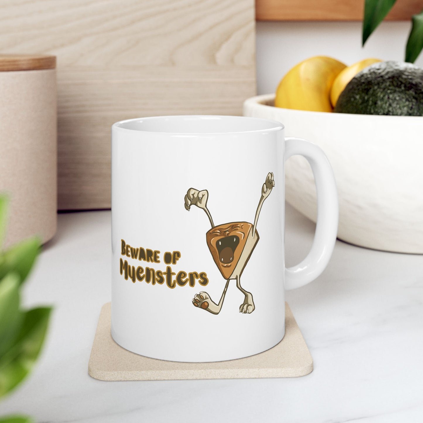 "Beware of Muensters" Ceramic Mug