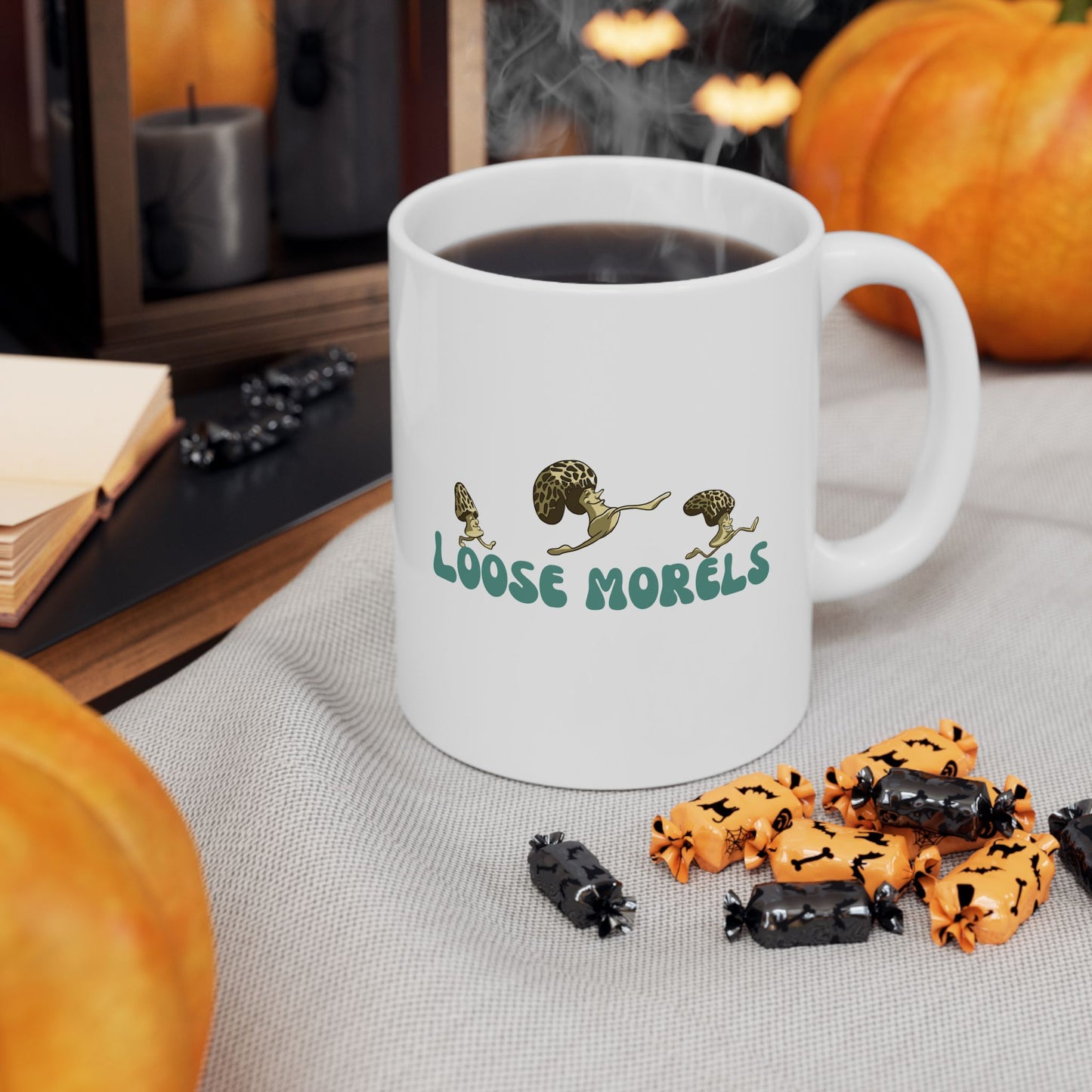 "Loose Morels" Ceramic Mug
