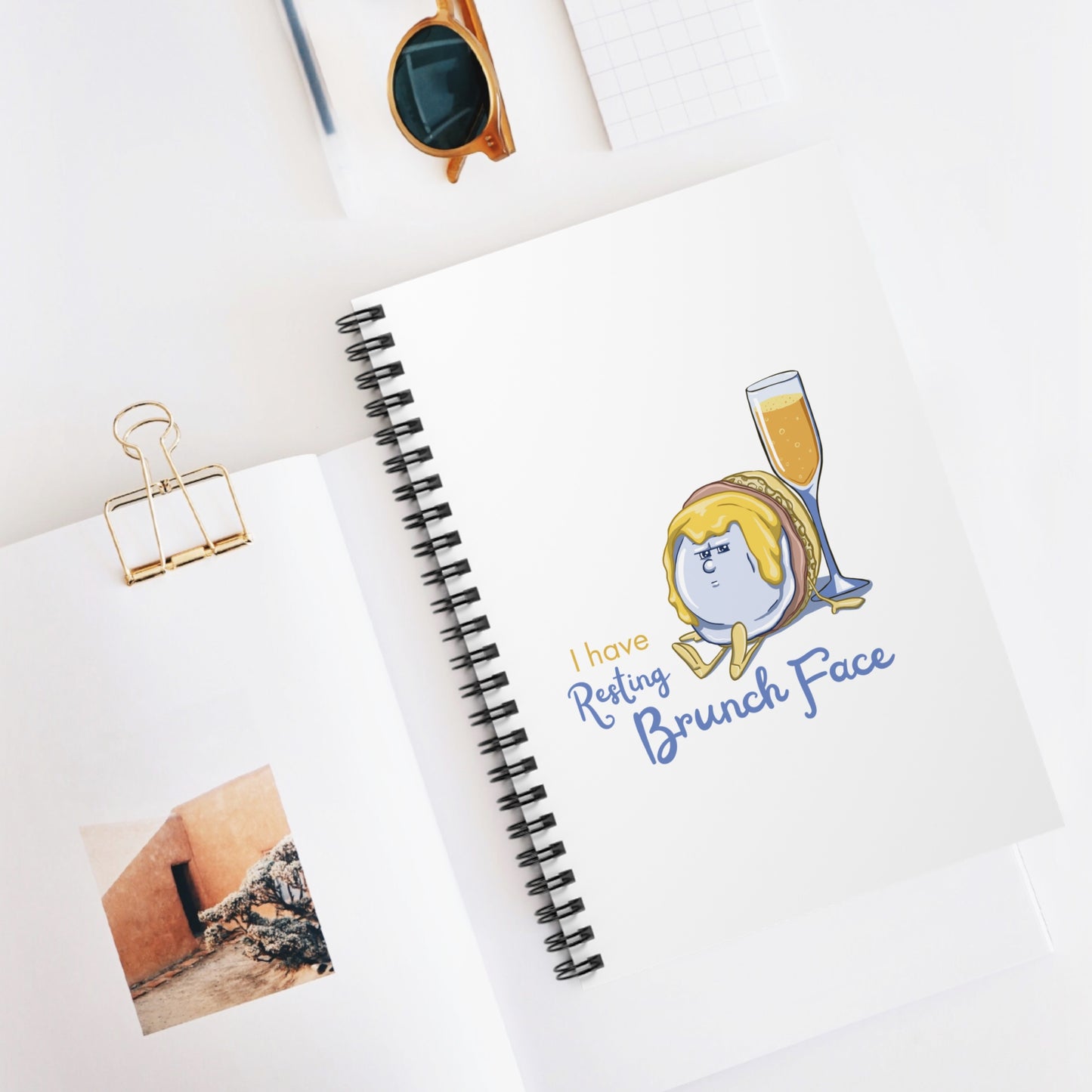 "Resting Brunch Face" Spiral Journal