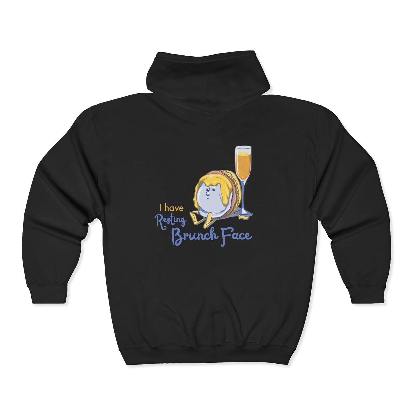 "I Have Resting Brunch Face" Unisex Heavy Blend™ Full Zip Hooded Sweatshirt