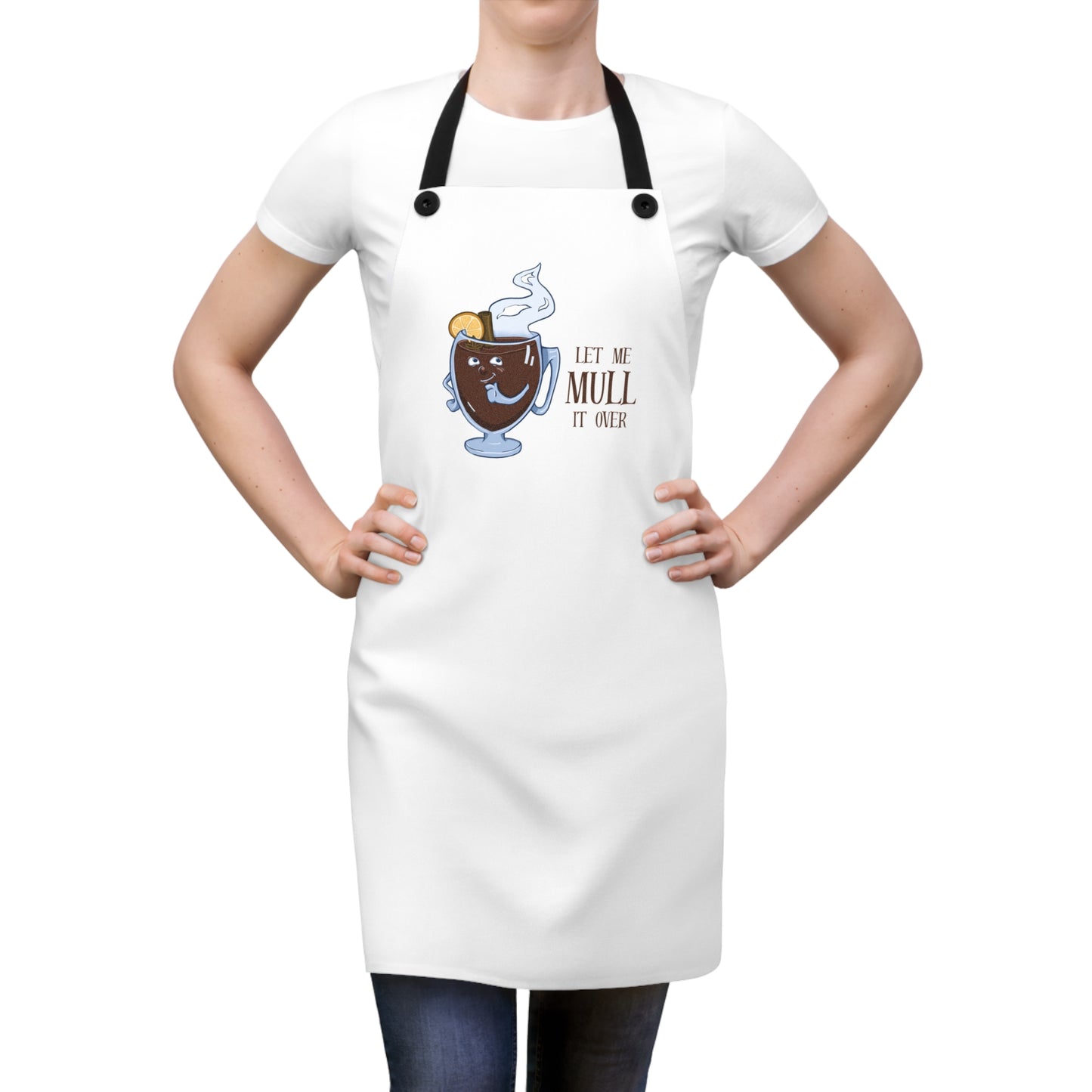 "Let Me Mull It Over" Apron with Contrasting Straps