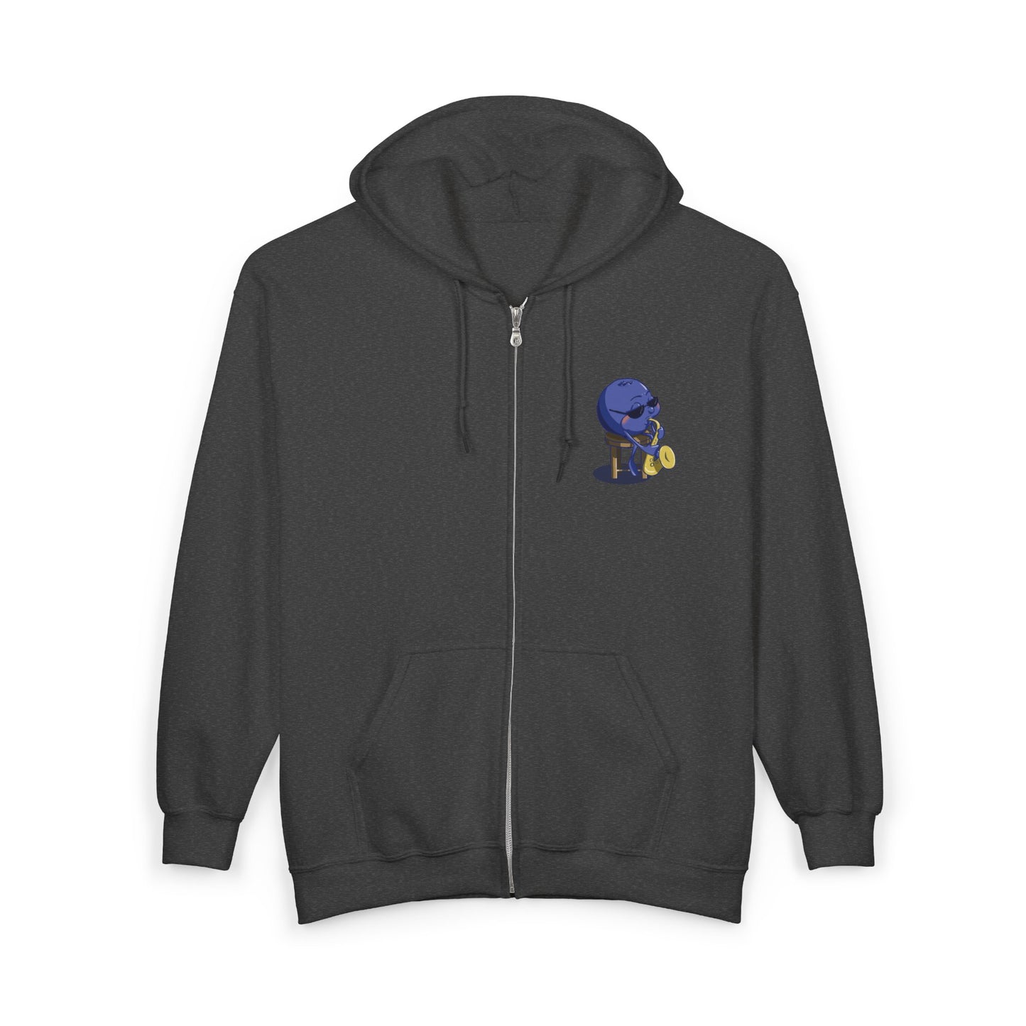 "Blues Berry" Unisex Heavy Blend™ Full Zip Hooded Sweatshirt
