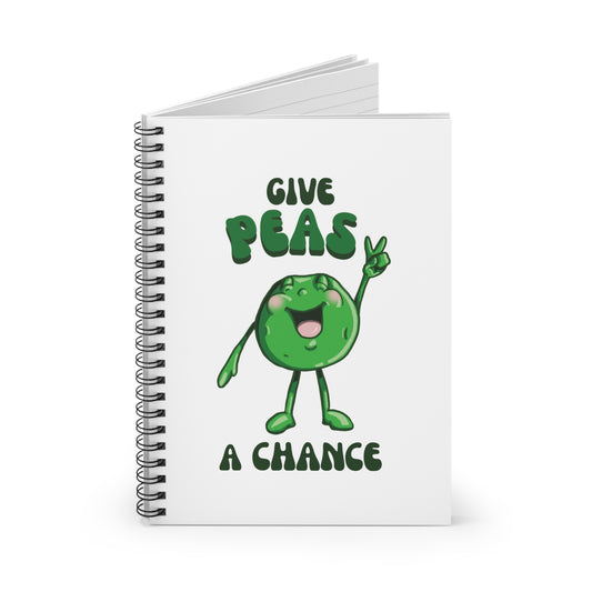 Give Peas a Chance Spiral Journal