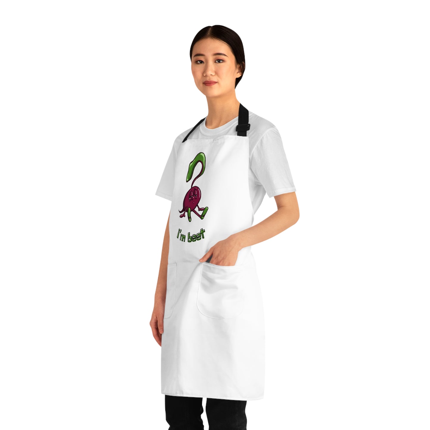 "I'm Beet" Apron with Pockets and Funny Beet Design