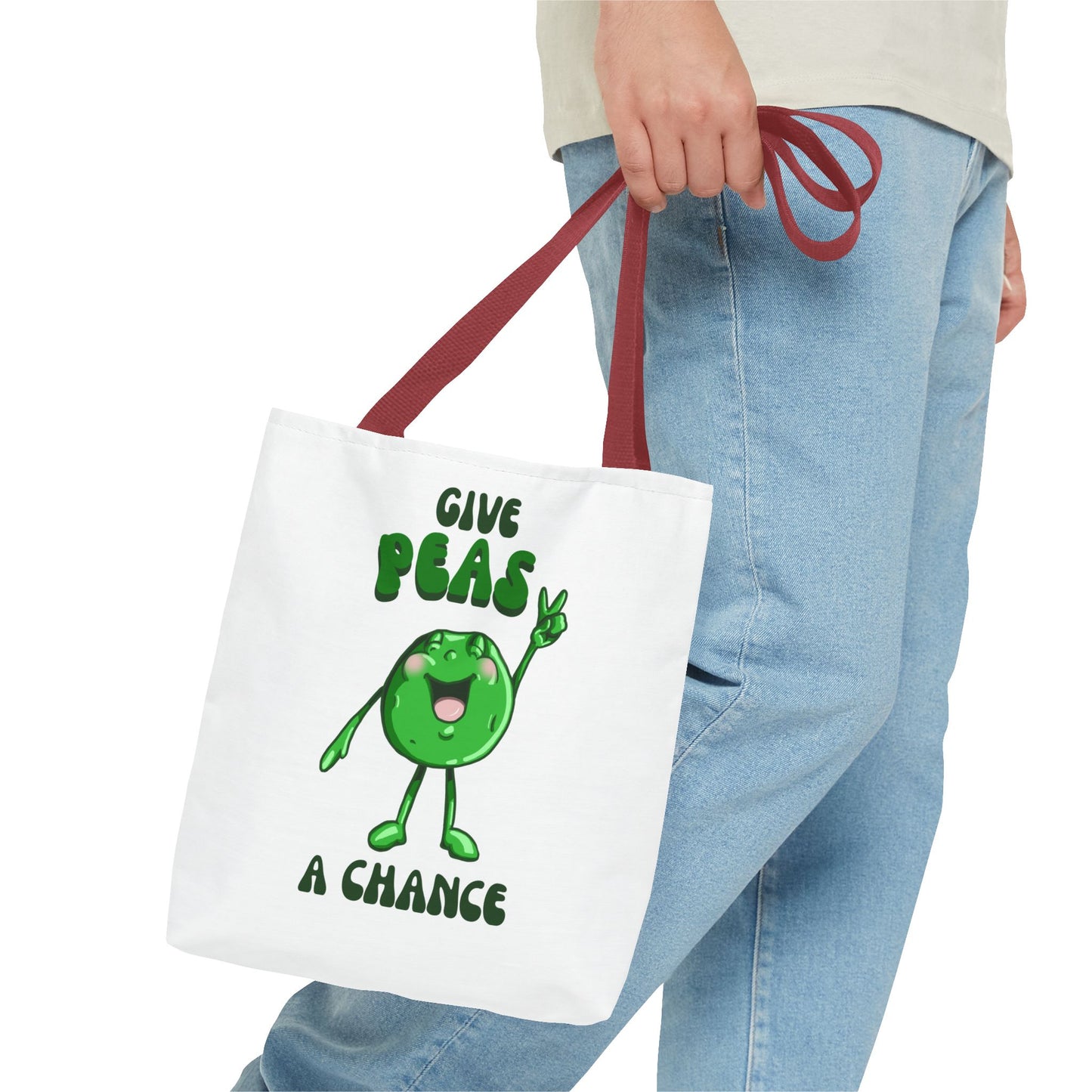 "Give Peas a Chance" Tote Bag