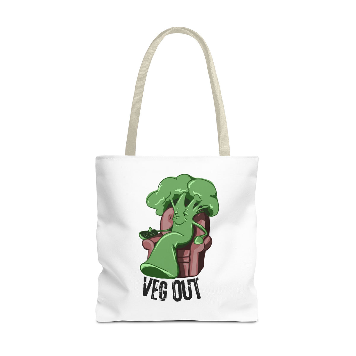 "Veg Out" Tote Bag - Fun Veggie Design for Plant Lovers