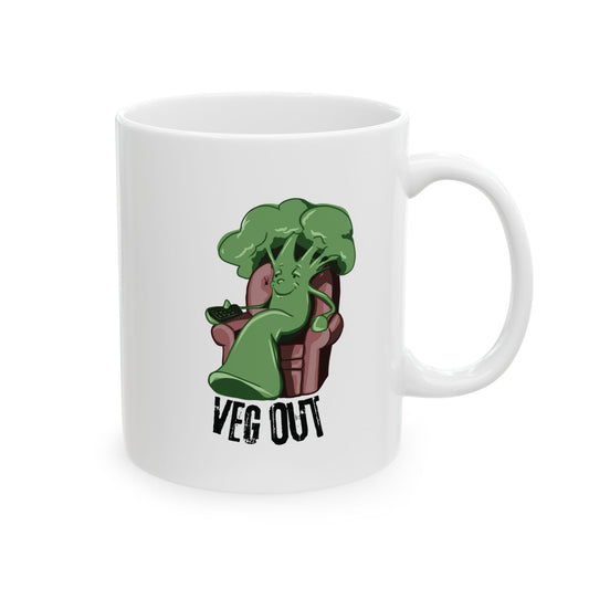 "Veg Out" Ceramic Mug