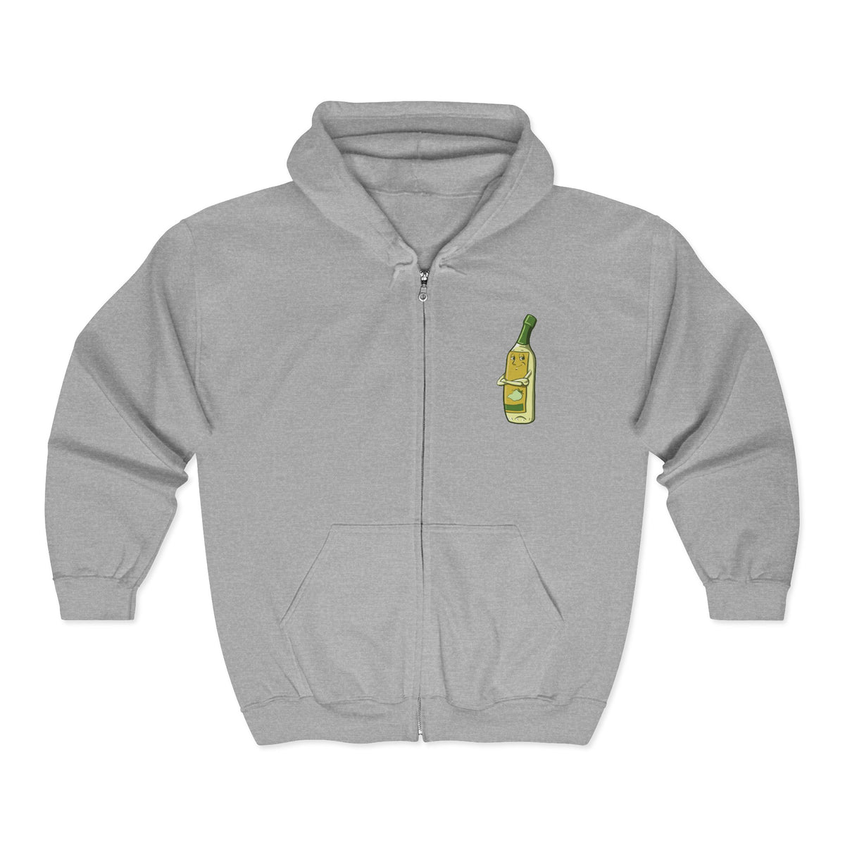 "I've Been Around the Blanc" Unisex Heavy Blend™ Full Zip Hooded Sweatshirt