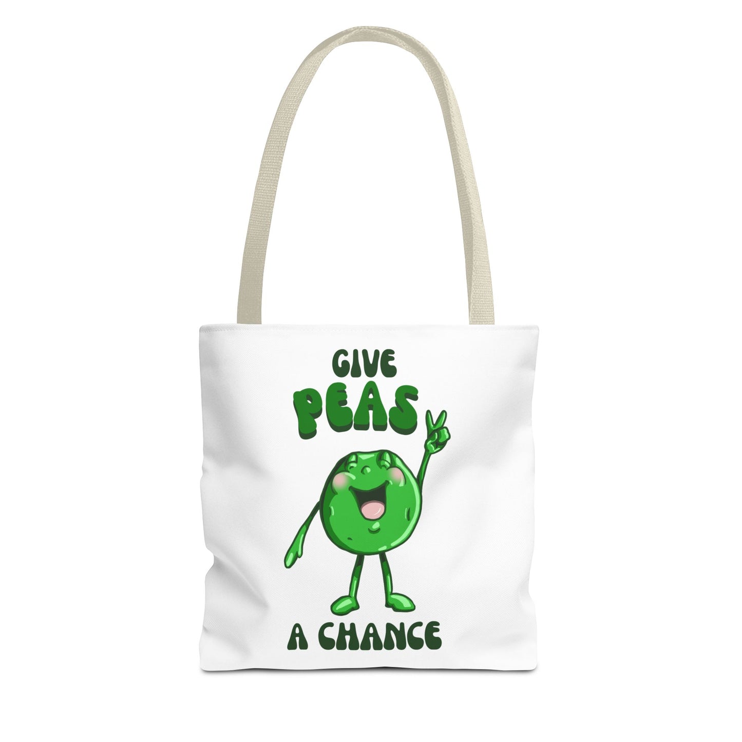 "Give Peas a Chance" Tote Bag