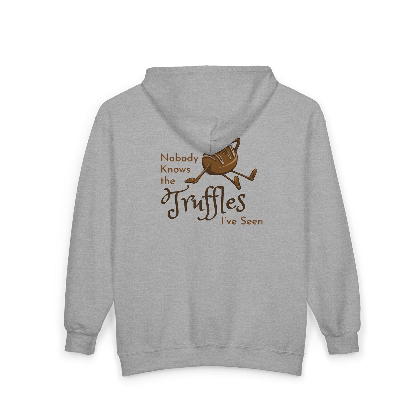 "Nobody Knows the Truffles I've Seen" Unisex Heavy Blend™ Full Zip Hooded Sweatshirt